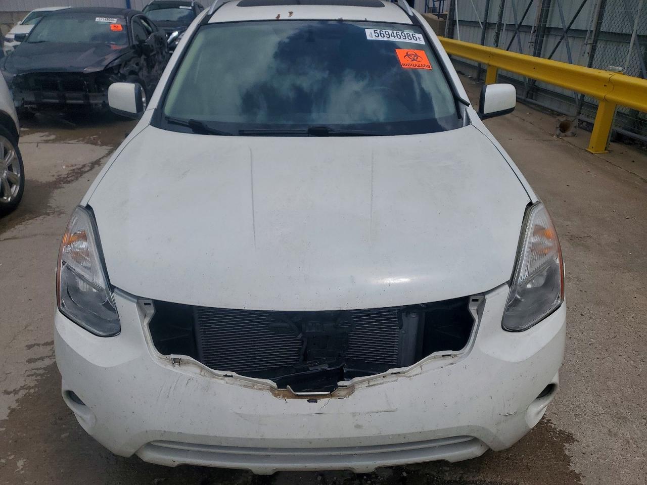 2011 Nissan Rogue S White vin: JN8AS5MV9BW288171