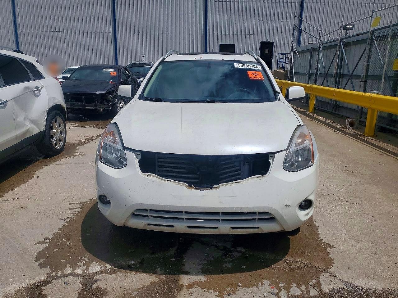 2011 Nissan Rogue S White vin: JN8AS5MV9BW288171