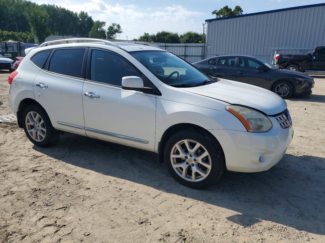 2011 Nissan Rogue S White vin: JN8AS5MV9BW313862