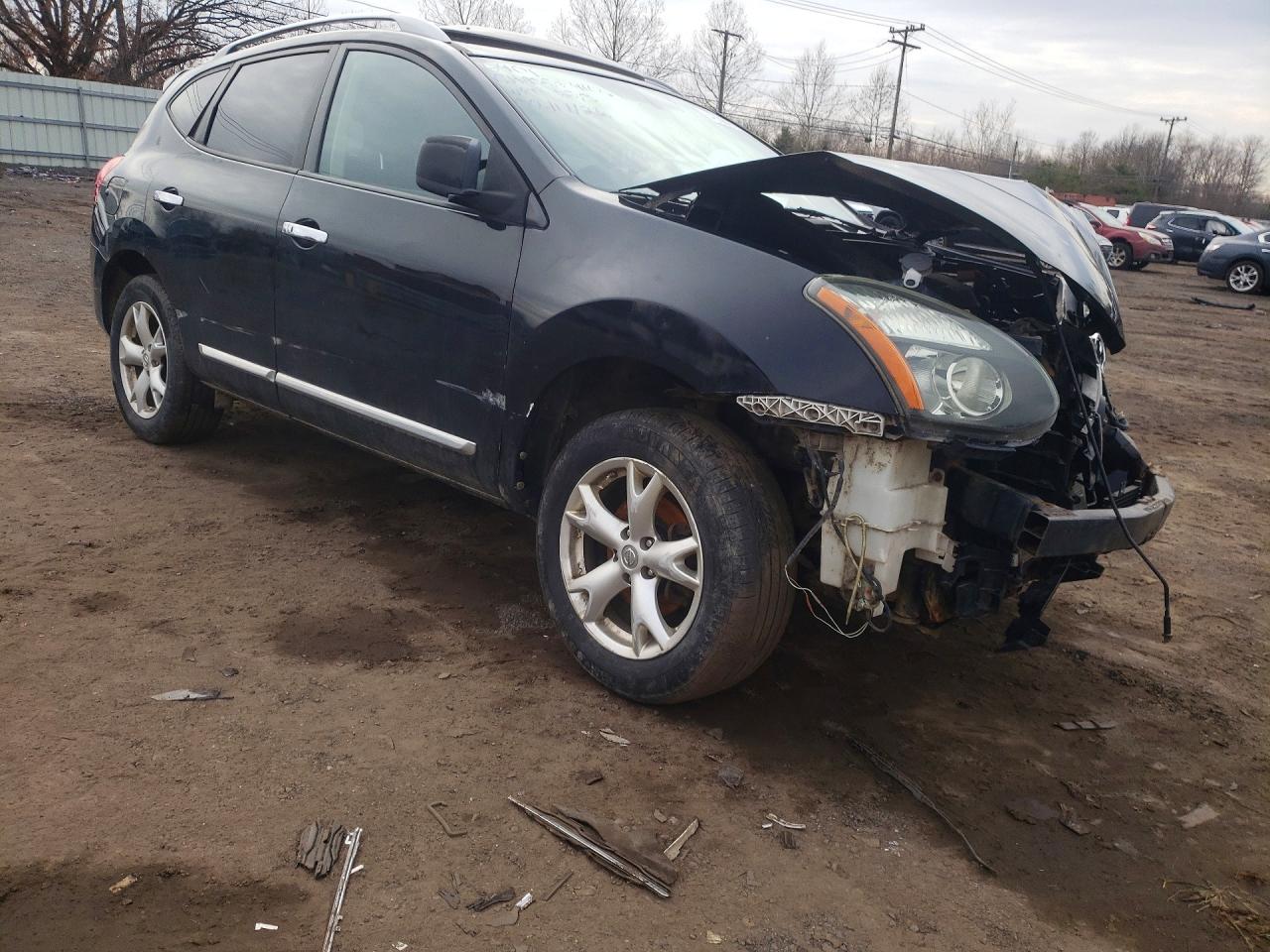 2011 Nissan Rogue S Black vin: JN8AS5MV9BW665968