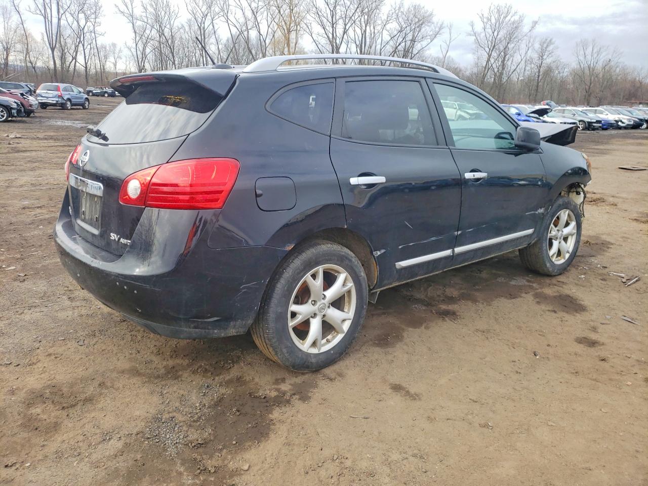 2011 Nissan Rogue S Black vin: JN8AS5MV9BW665968