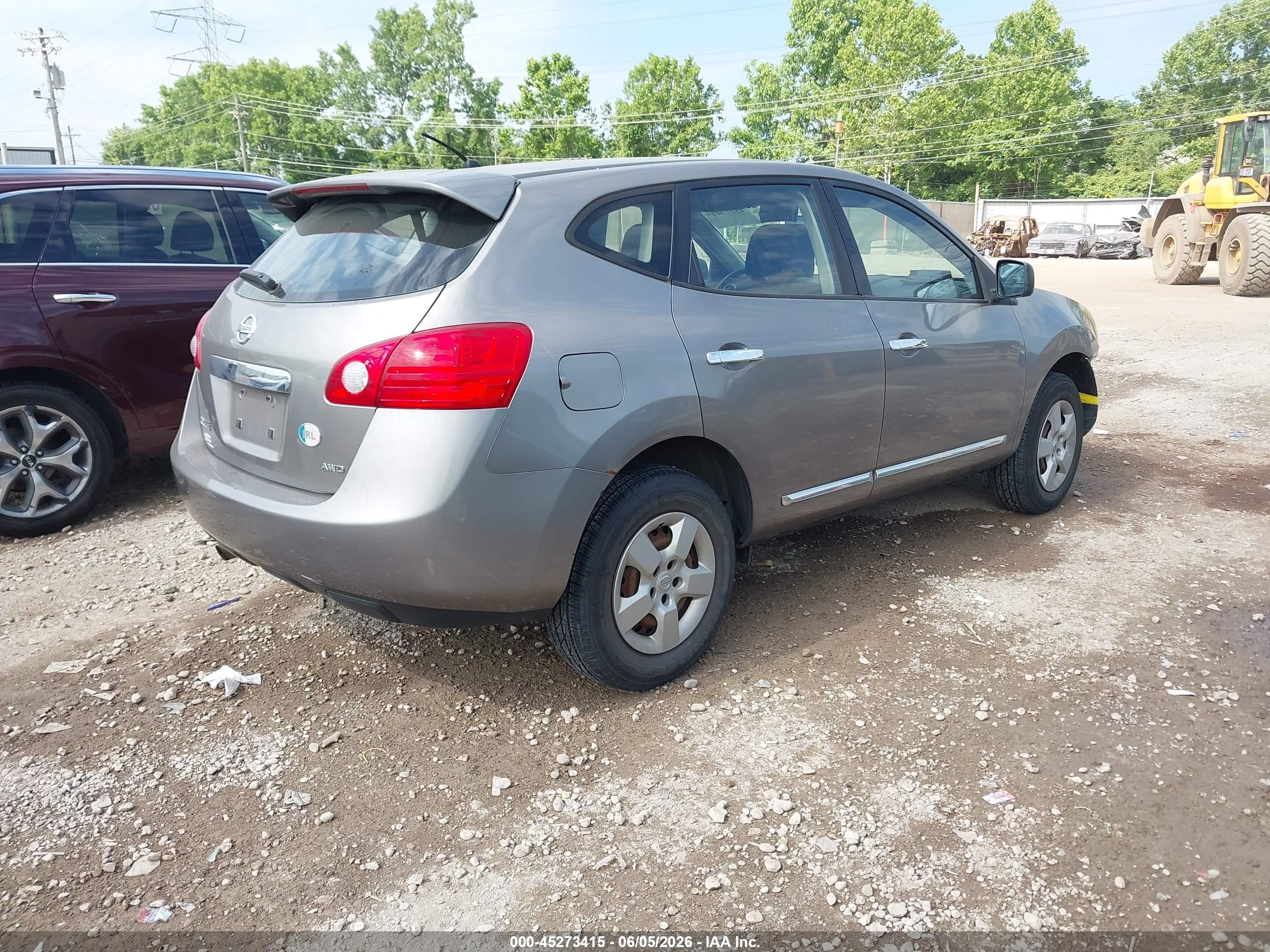 2011 Nissan Rogue S Gray vin: JN8AS5MV9BW681572
