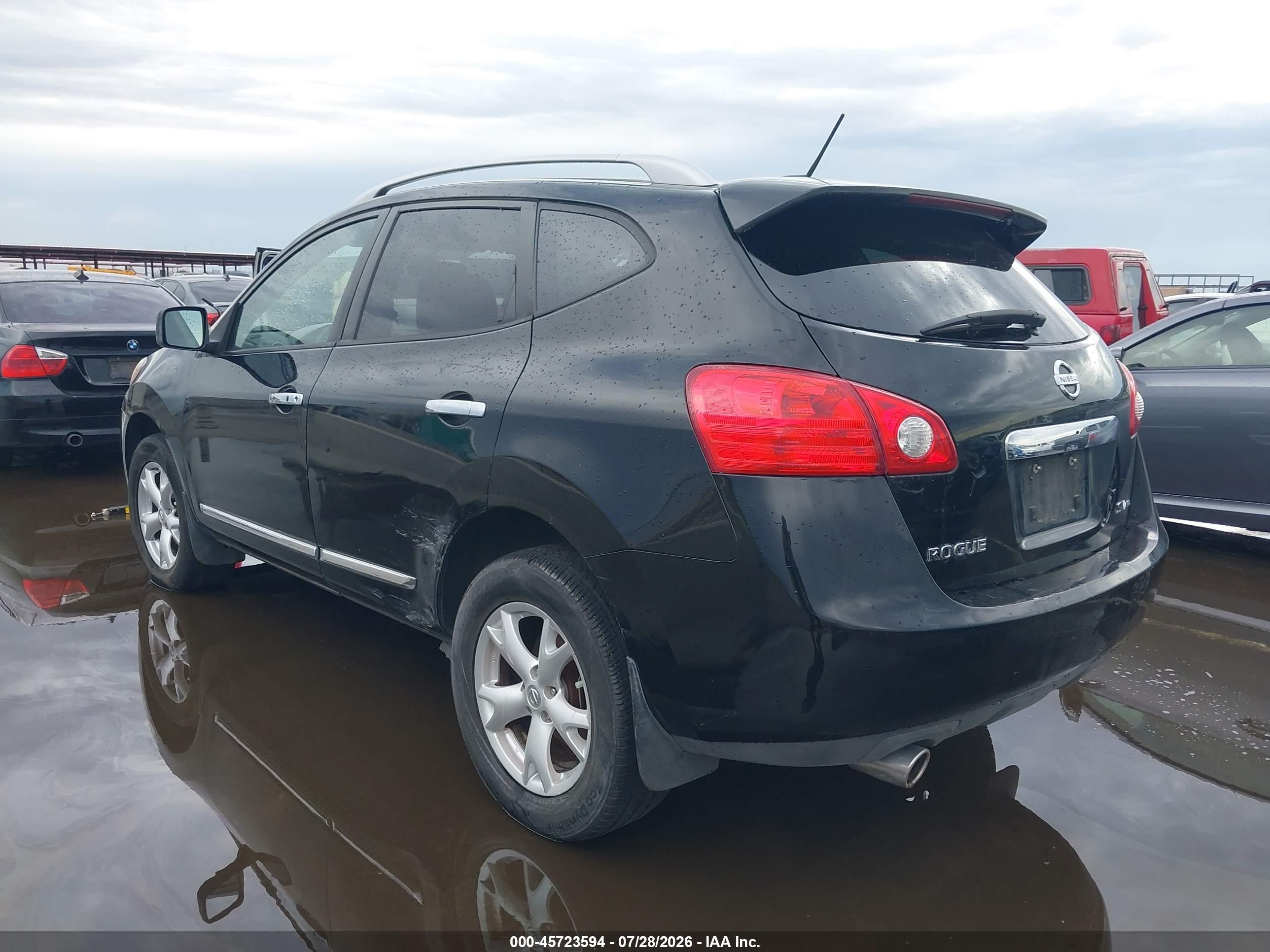 2011 Nissan Rogue Sv Black vin: JN8AS5MV9BW687551