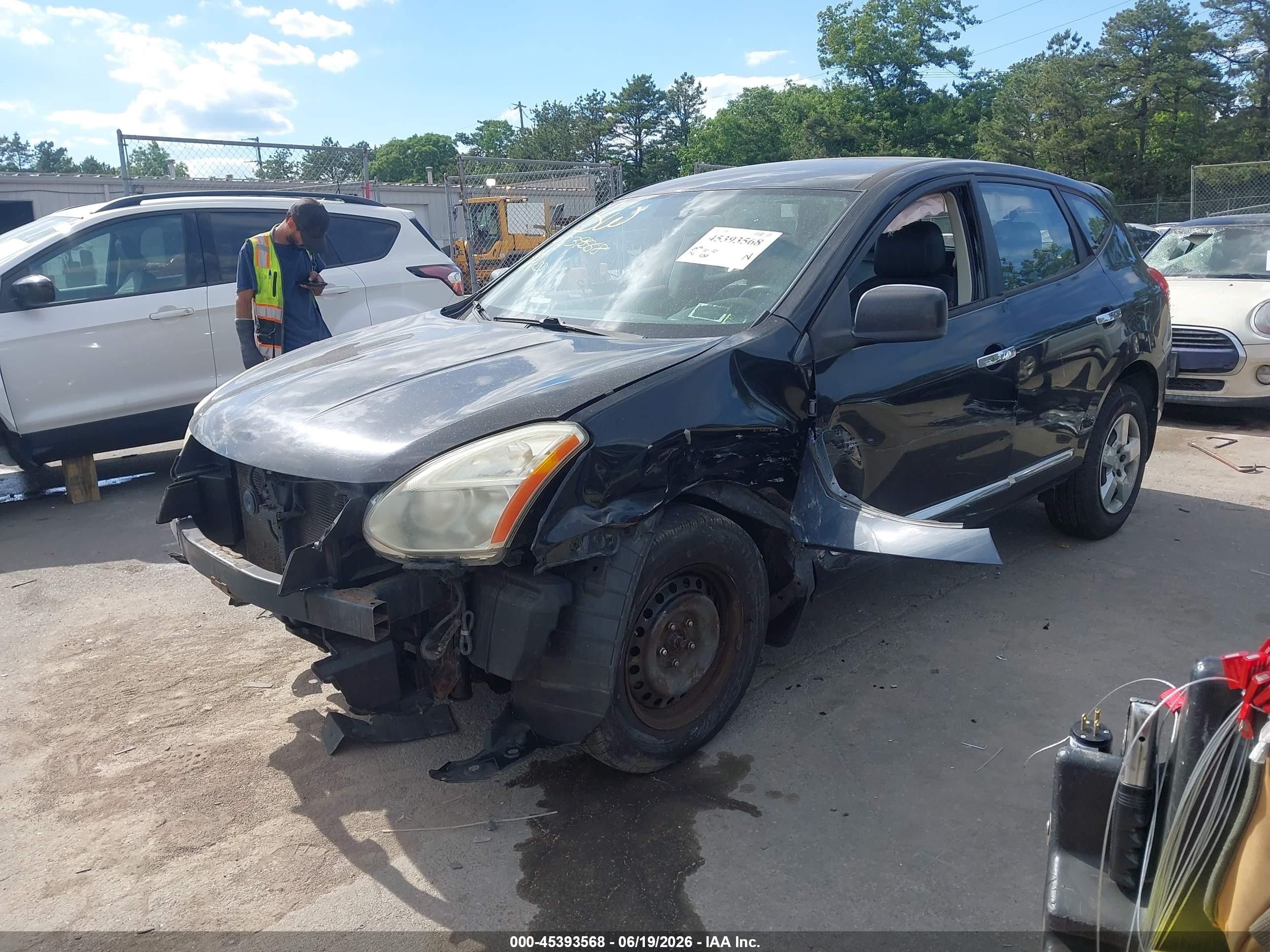 2011 Nissan Rogue S Черный vin: JN8AS5MV9BW689865
