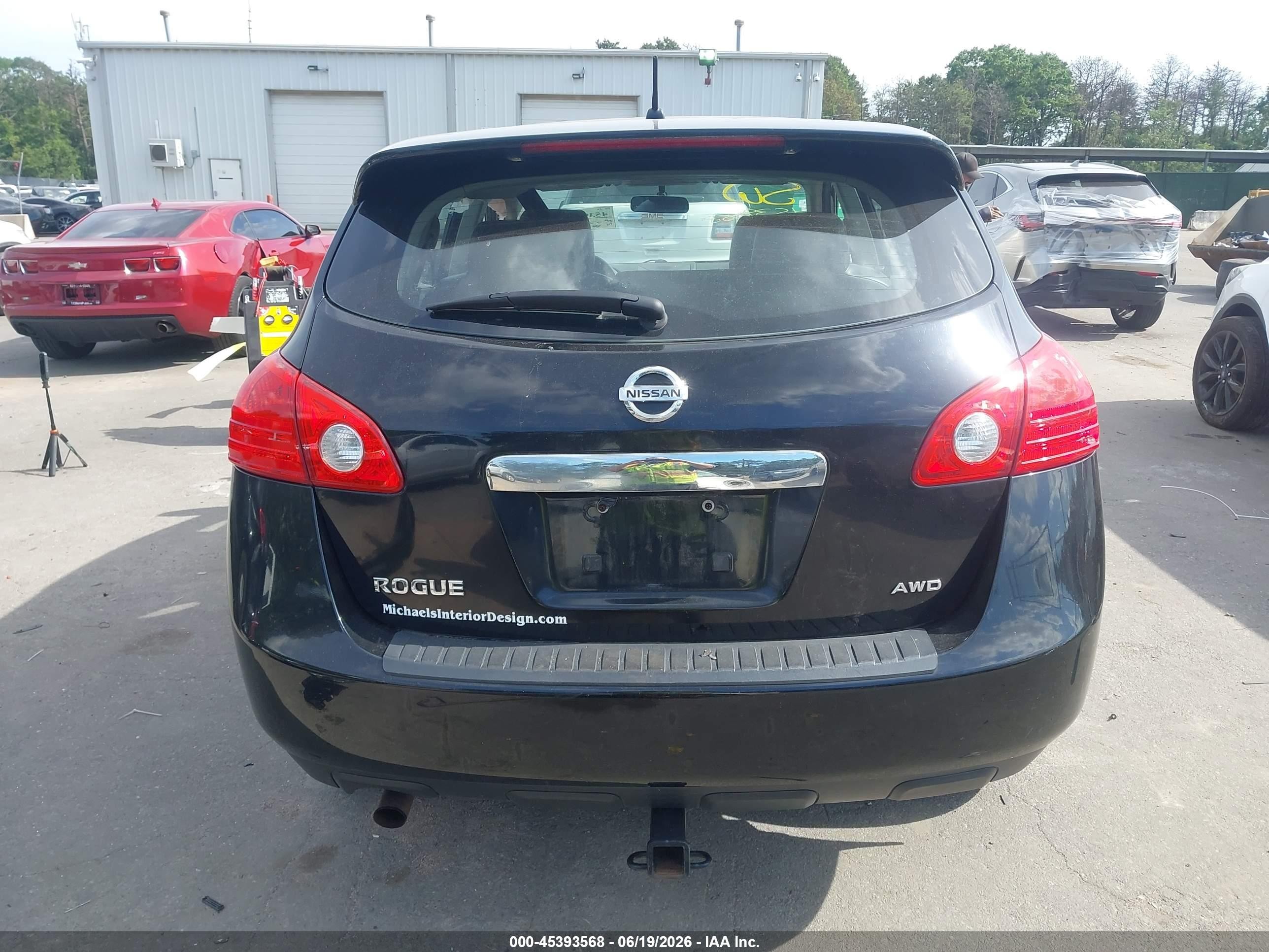 2011 Nissan Rogue S Черный vin: JN8AS5MV9BW689865