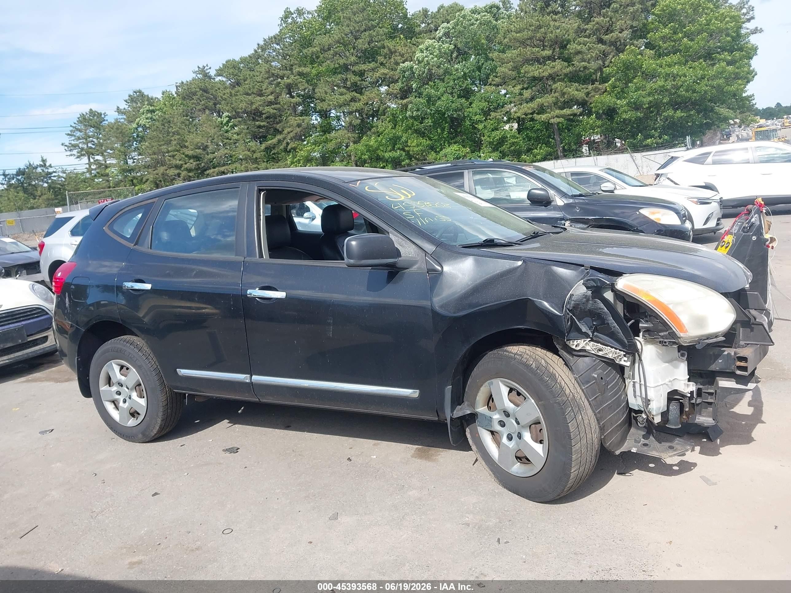 2011 Nissan Rogue S Черный vin: JN8AS5MV9BW689865
