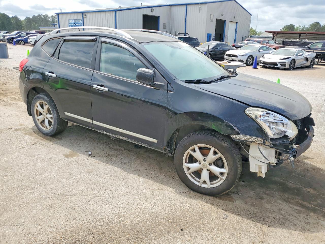 2011 Nissan Rogue S Black vin: JN8AS5MV9BW690434