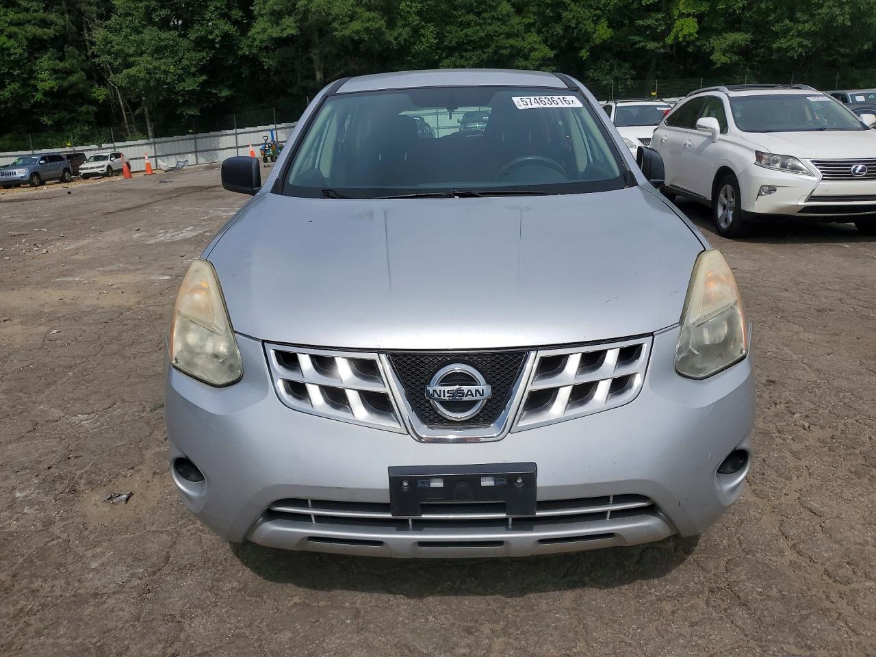 2012 Nissan Rogue S Silver vin: JN8AS5MV9CW360116