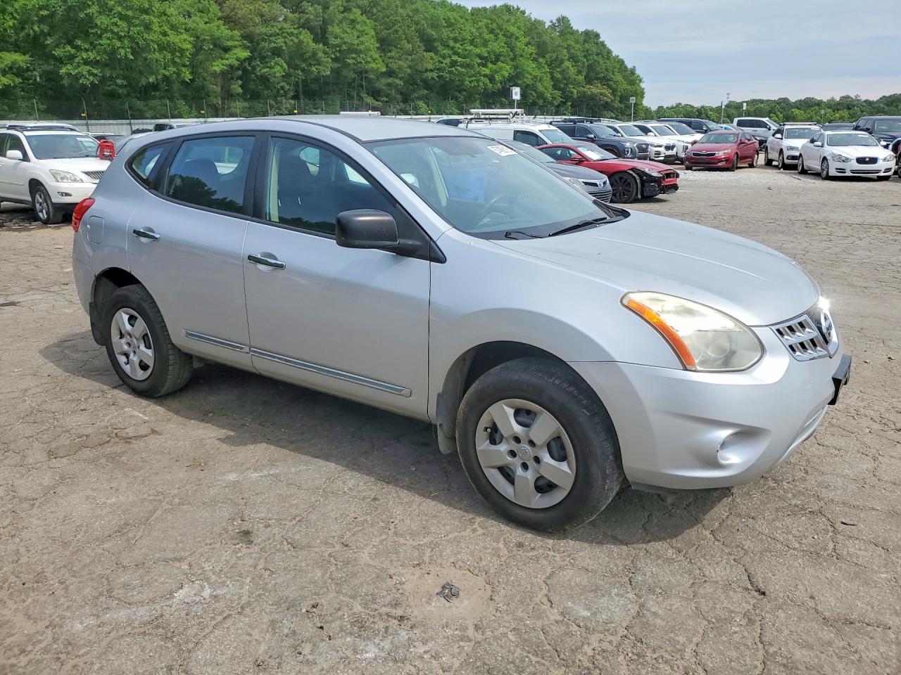 2012 Nissan Rogue S Silver vin: JN8AS5MV9CW360116