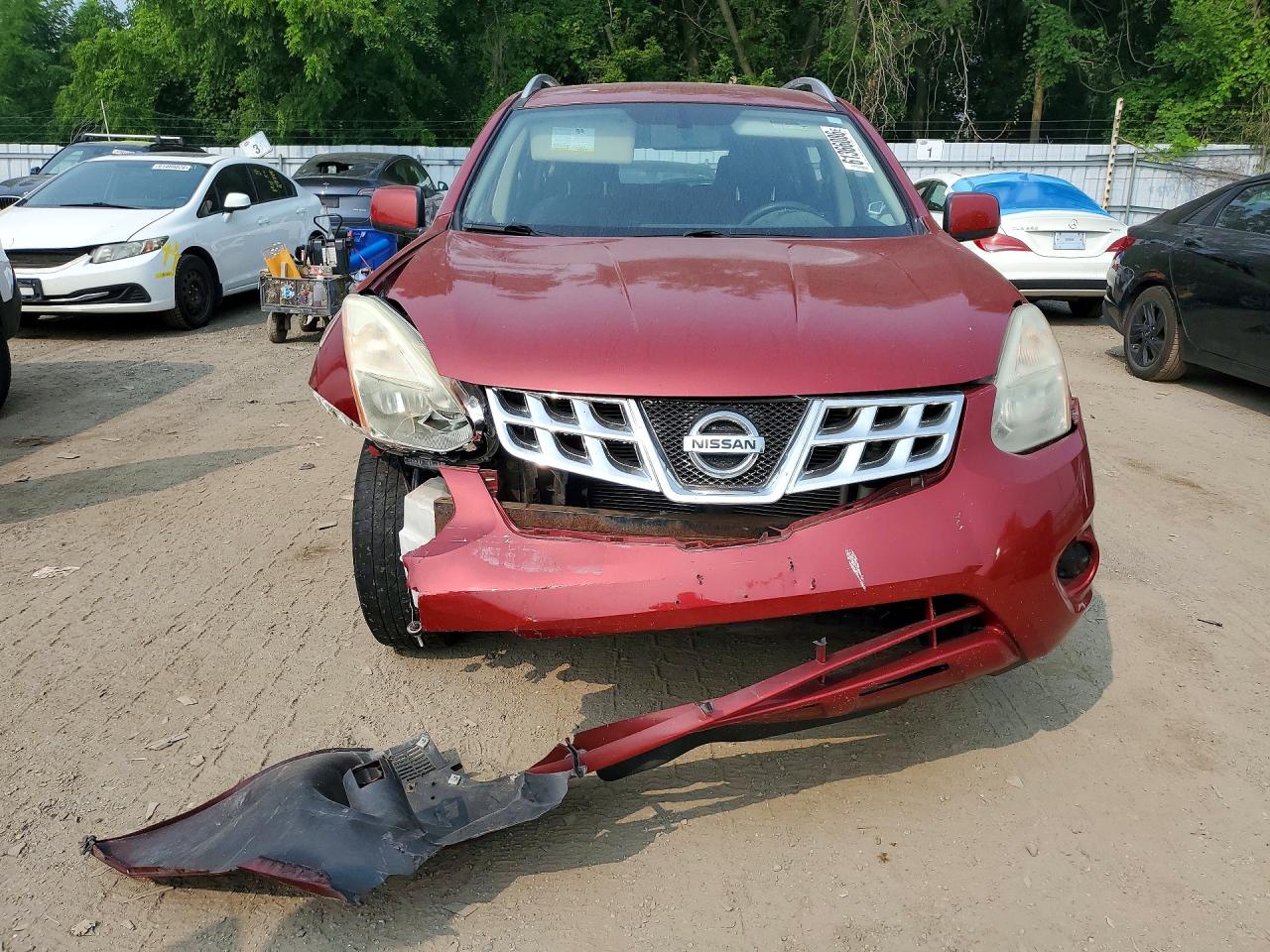 2012 Nissan Rogue S Red vin: JN8AS5MV9CW383413