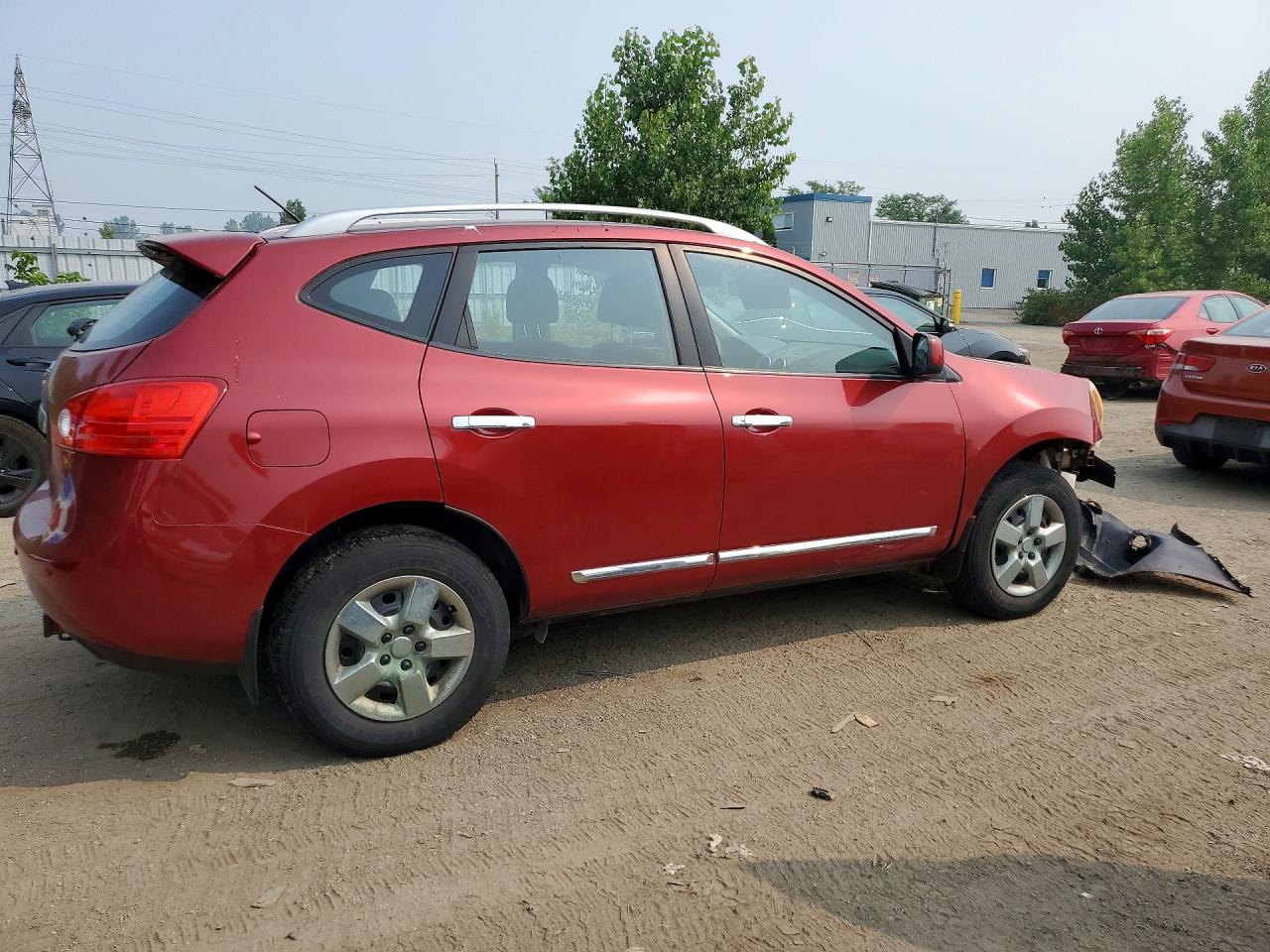 2012 Nissan Rogue S Red vin: JN8AS5MV9CW383413