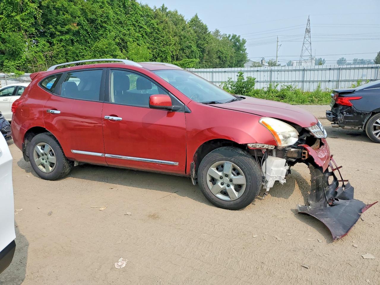 2012 Nissan Rogue S Red vin: JN8AS5MV9CW383413