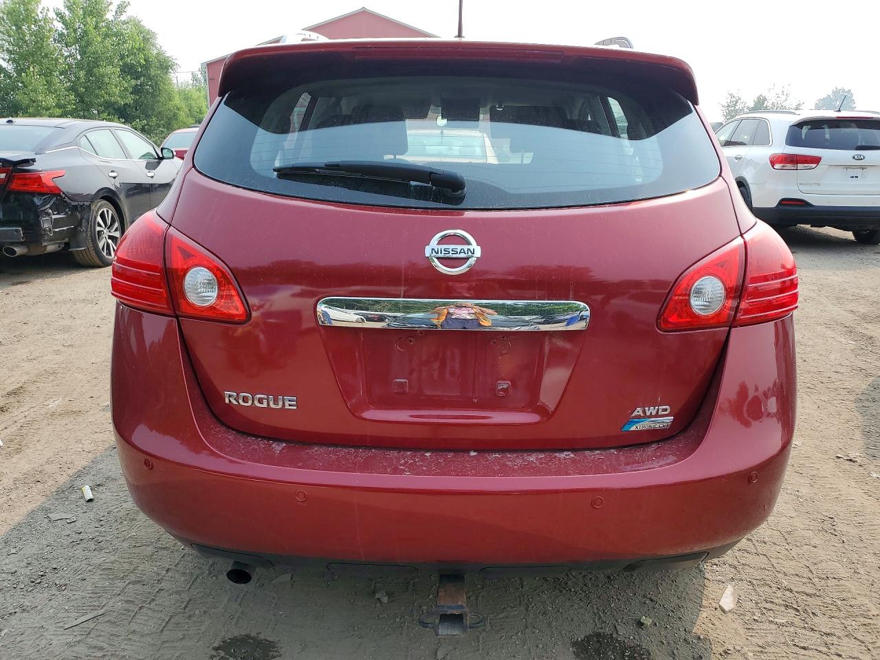 2012 Nissan Rogue S Red vin: JN8AS5MV9CW383413