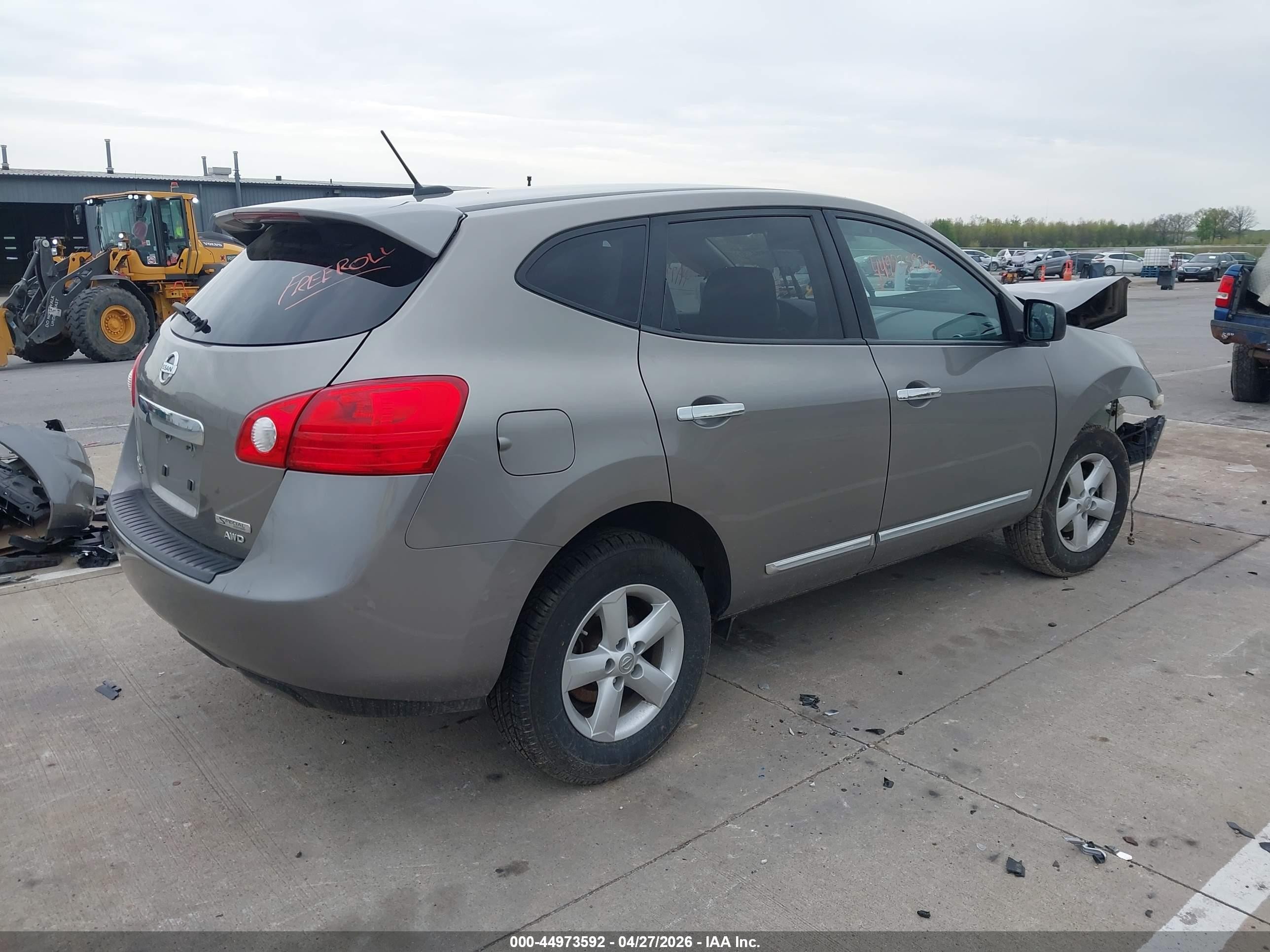 2012 Nissan Rogue S Серый vin: JN8AS5MV9CW385811