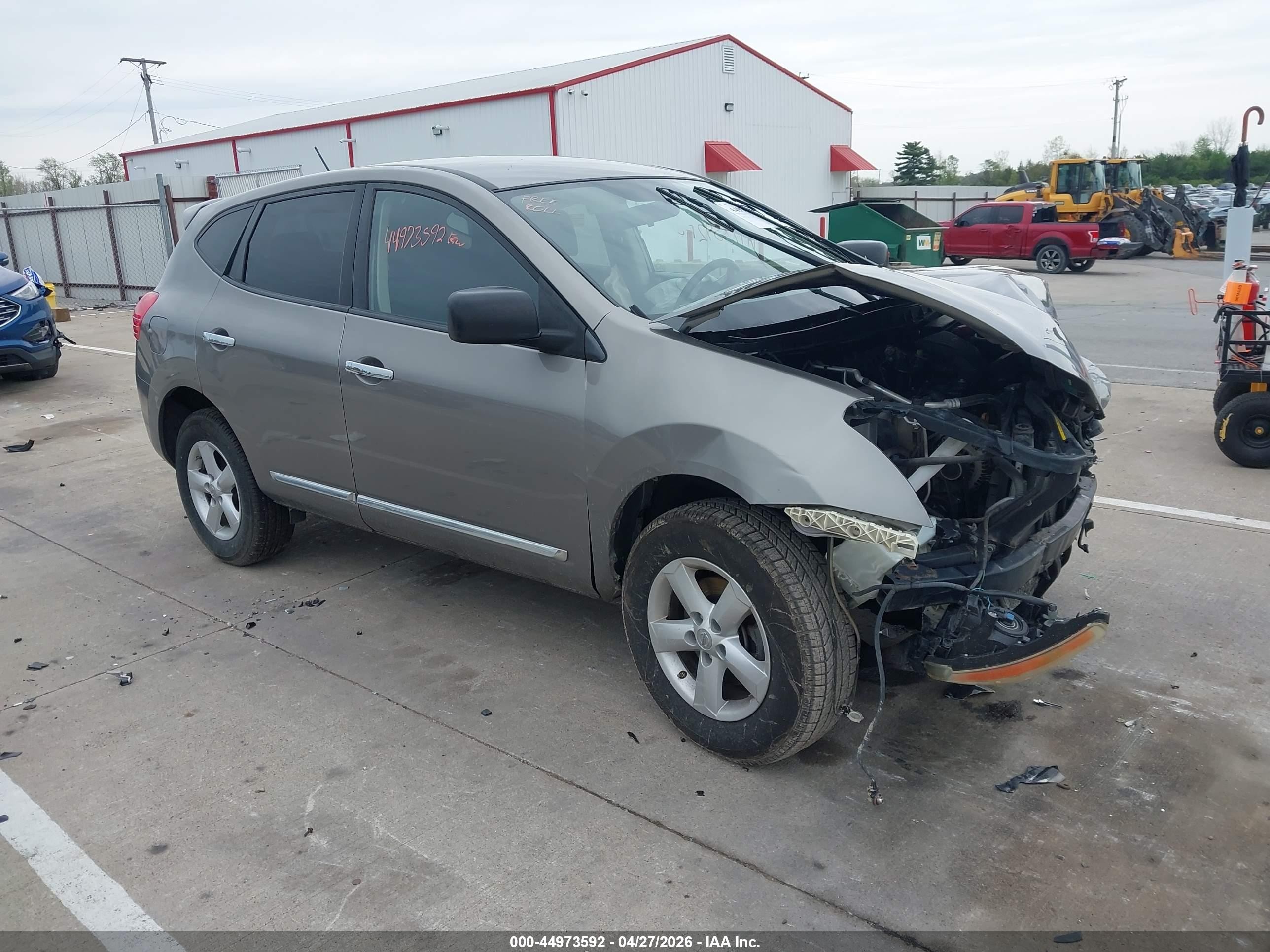 2012 Nissan Rogue S Gray vin: JN8AS5MV9CW385811