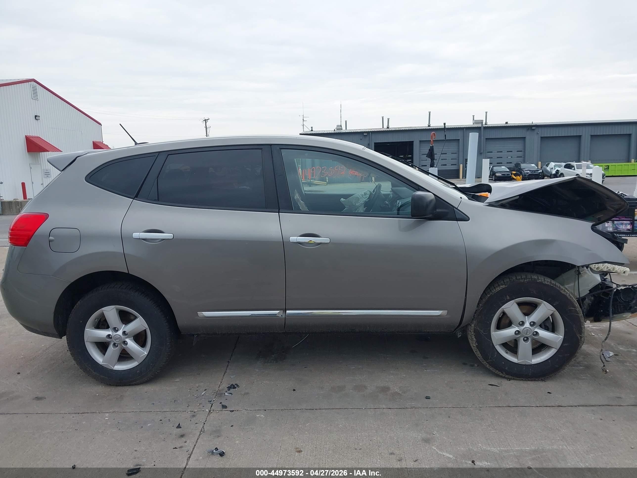 2012 Nissan Rogue S Серый vin: JN8AS5MV9CW385811