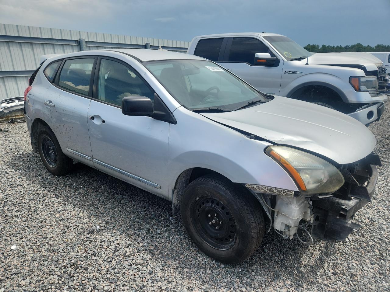 2012 Nissan Rogue S Silver vin: JN8AS5MV9CW386697