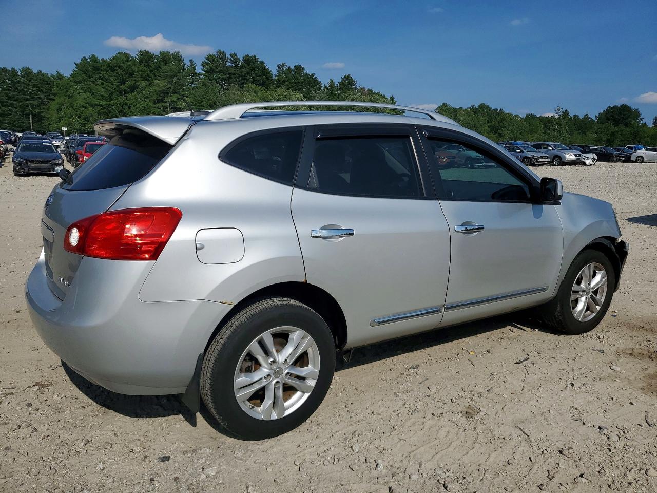 2012 Nissan Rogue S/sv Silver vin: JN8AS5MV9CW387610
