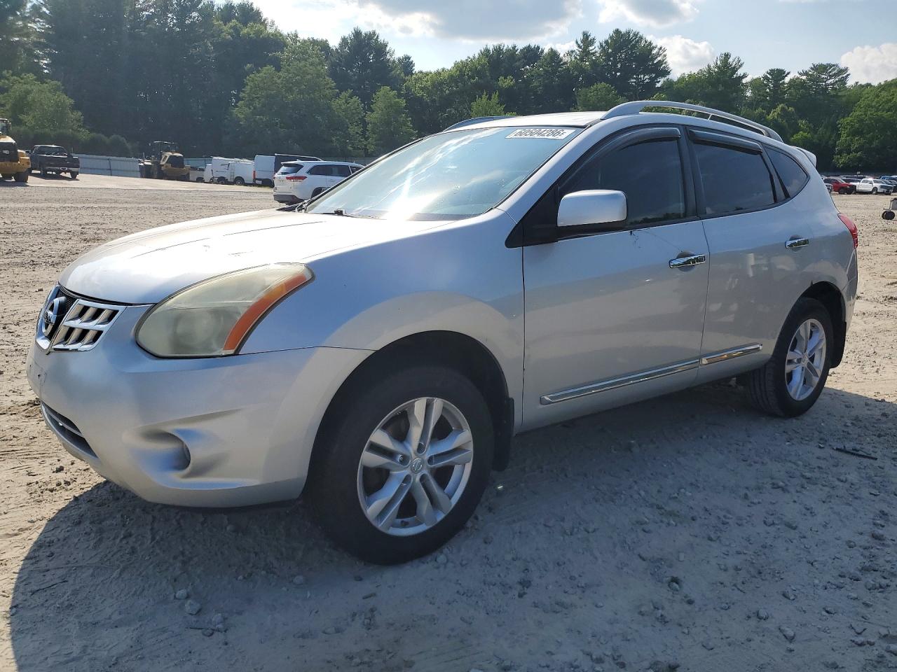 2012 Nissan Rogue S/sv Silver vin: JN8AS5MV9CW387610