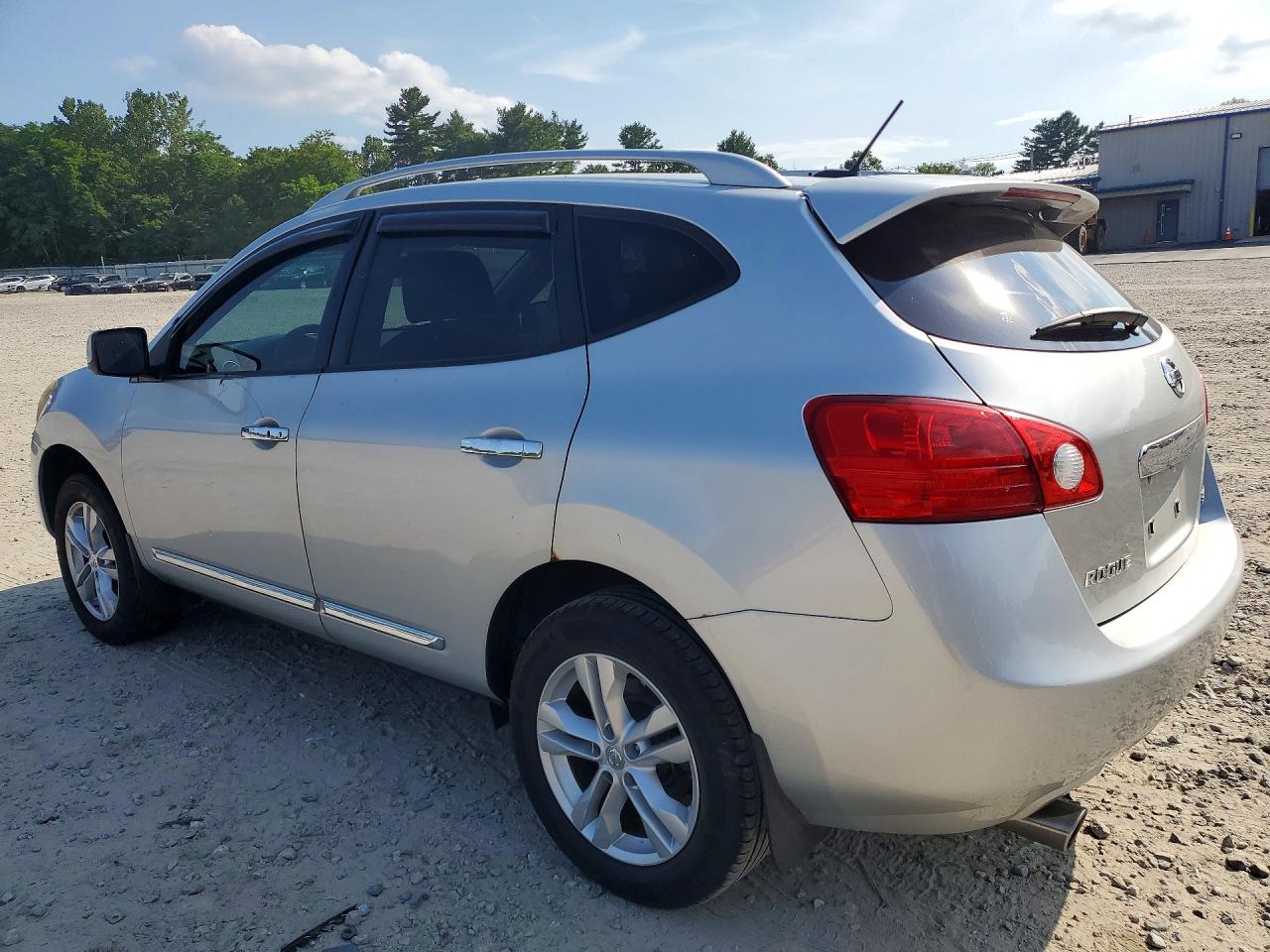 2012 Nissan Rogue S/sv Silver vin: JN8AS5MV9CW387610