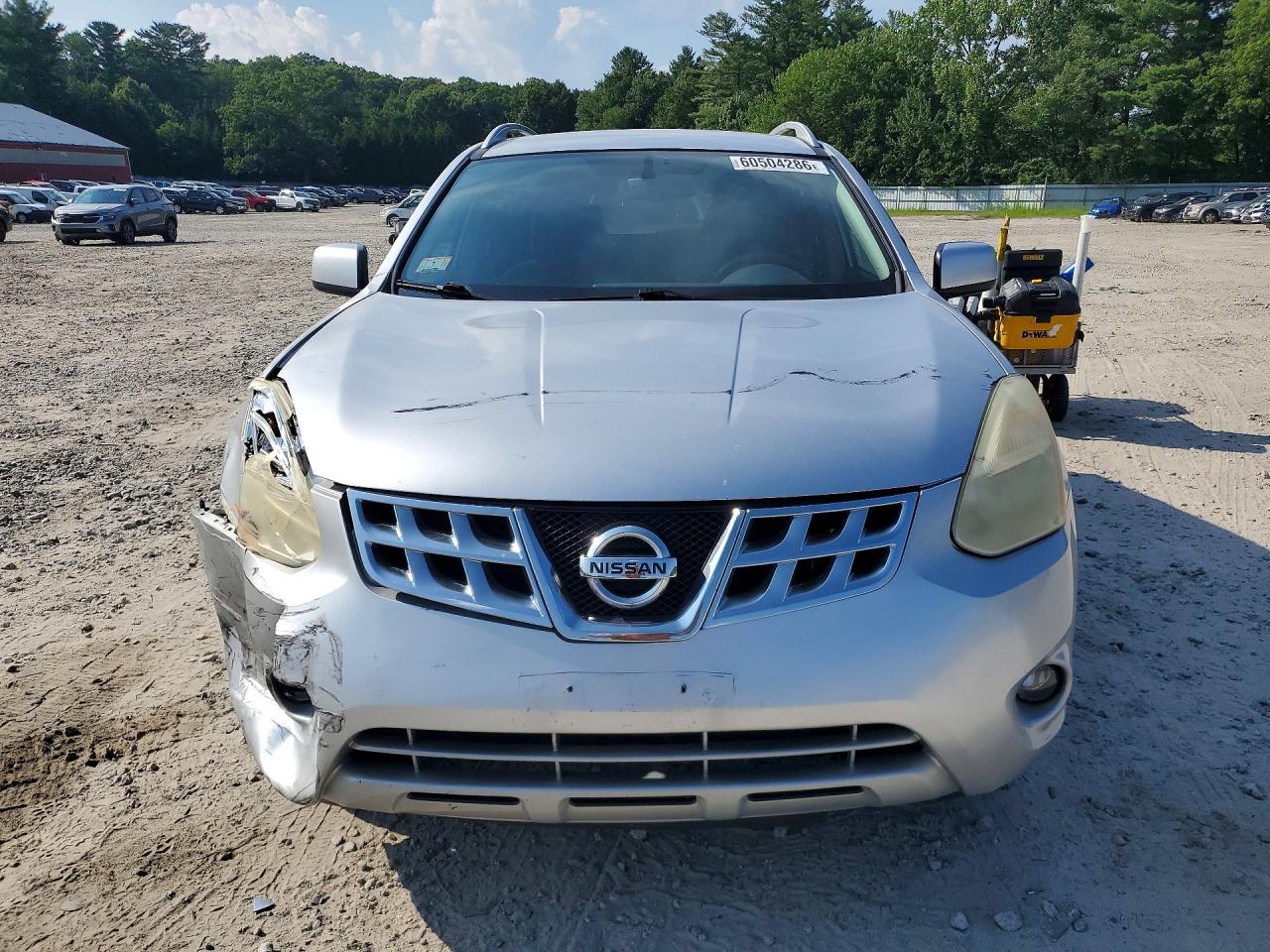 2012 Nissan Rogue S/sv Silver vin: JN8AS5MV9CW387610