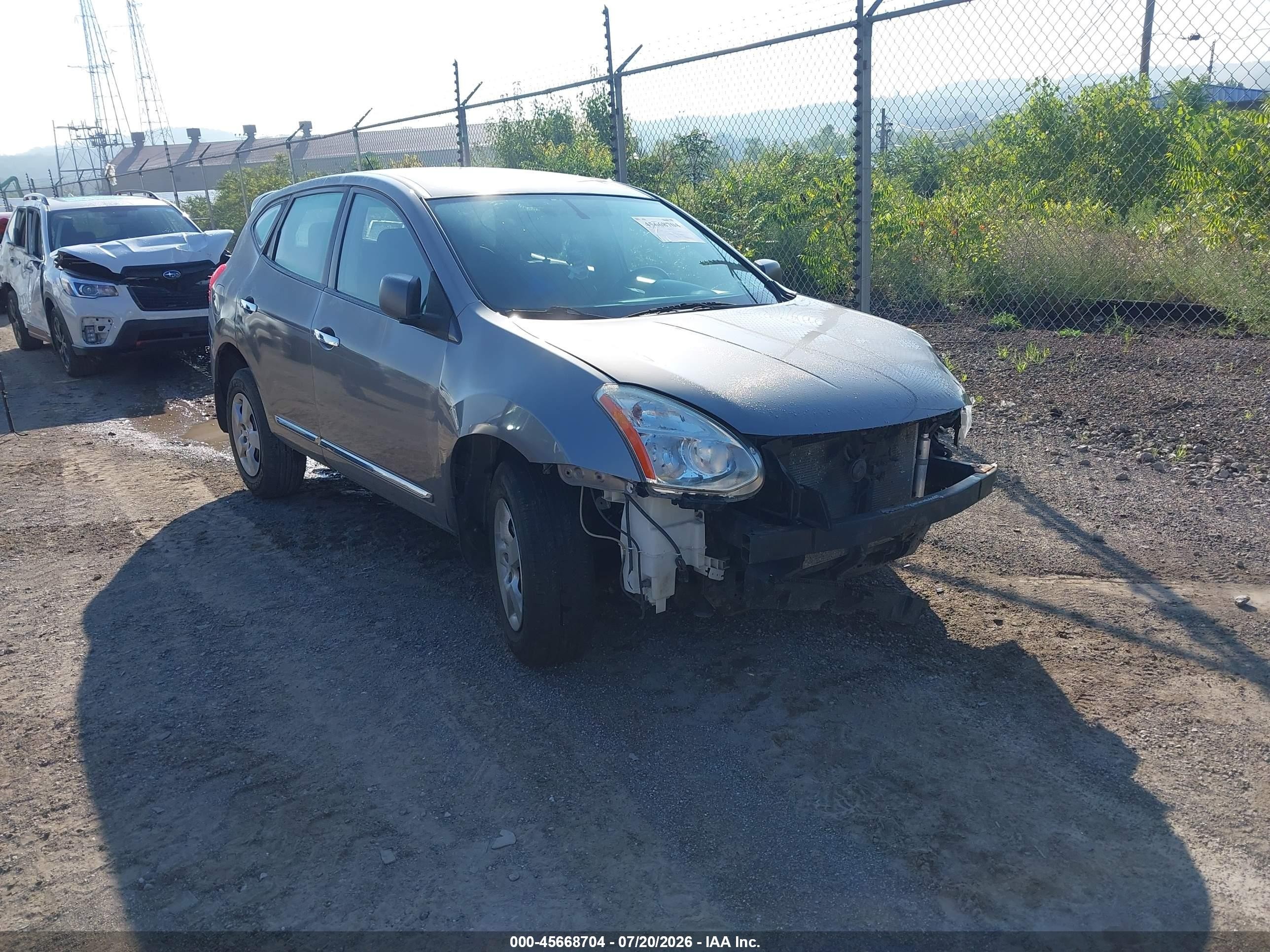 2012 Nissan Rogue S Gray vin: JN8AS5MV9CW388062