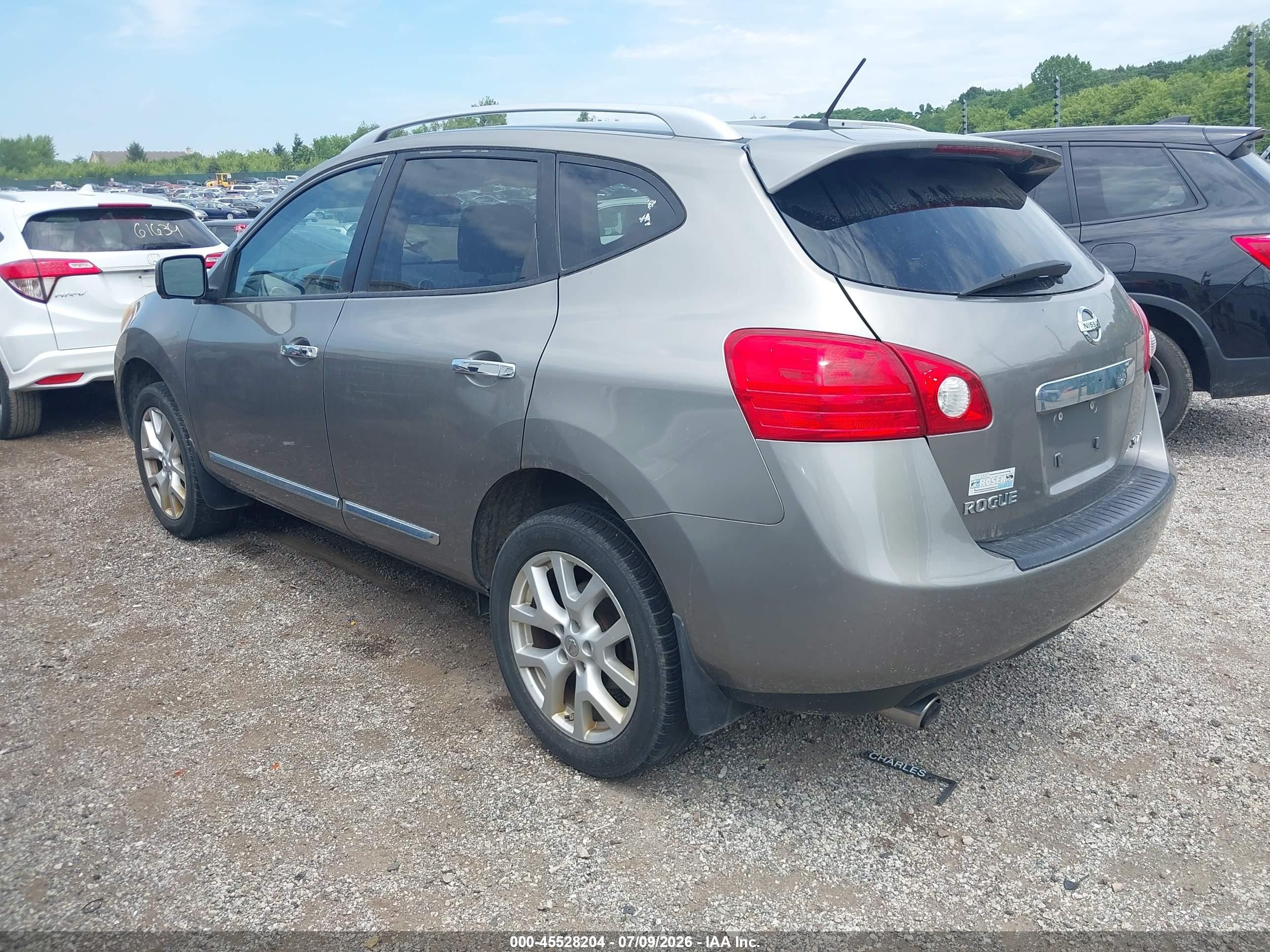 2012 Nissan Rogue Sv W/sl Pkg Tan vin: JN8AS5MV9CW395111