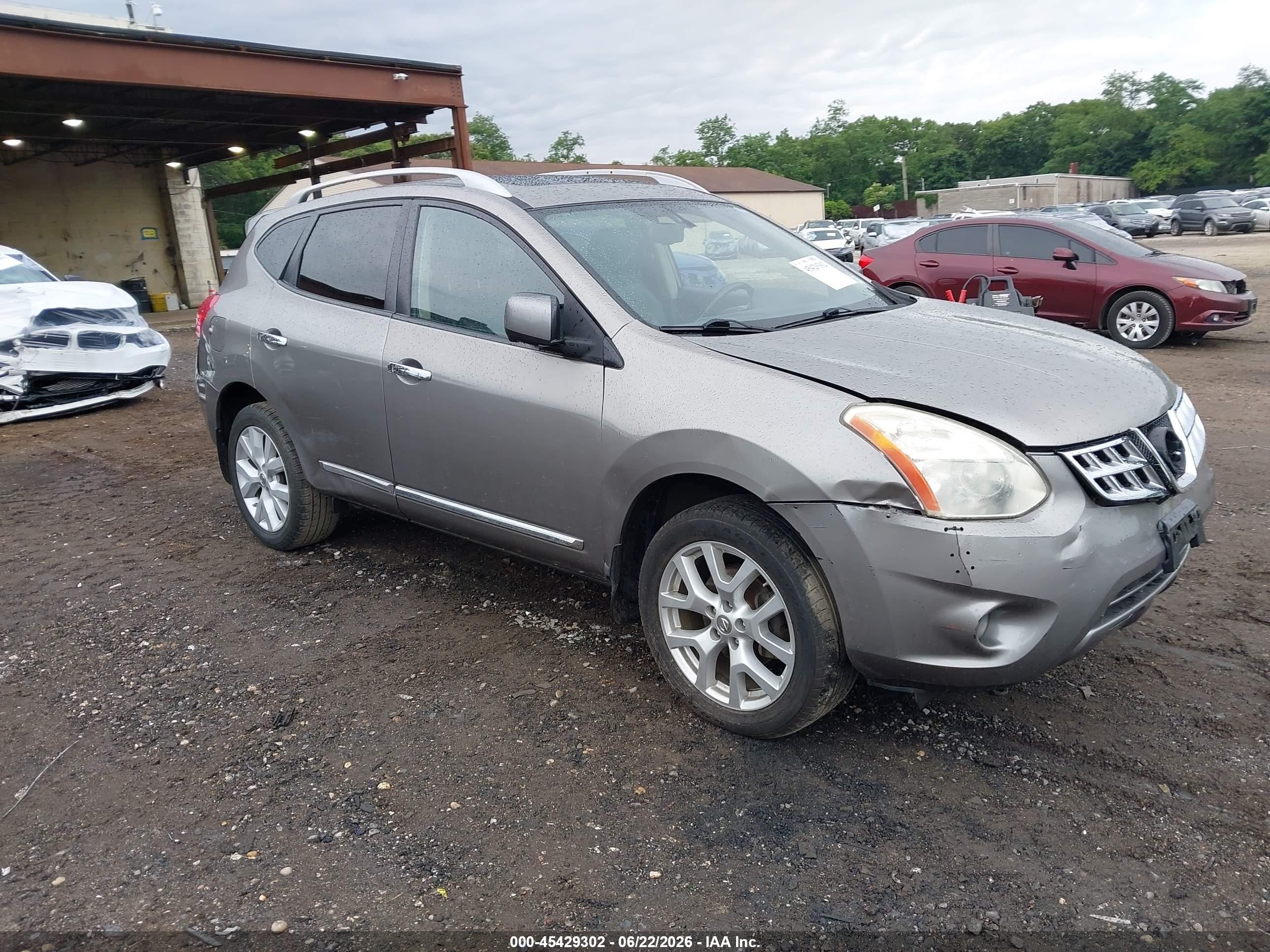 2012 Nissan Rogue Sv W/sl Pkg Brown vin: JN8AS5MV9CW396310