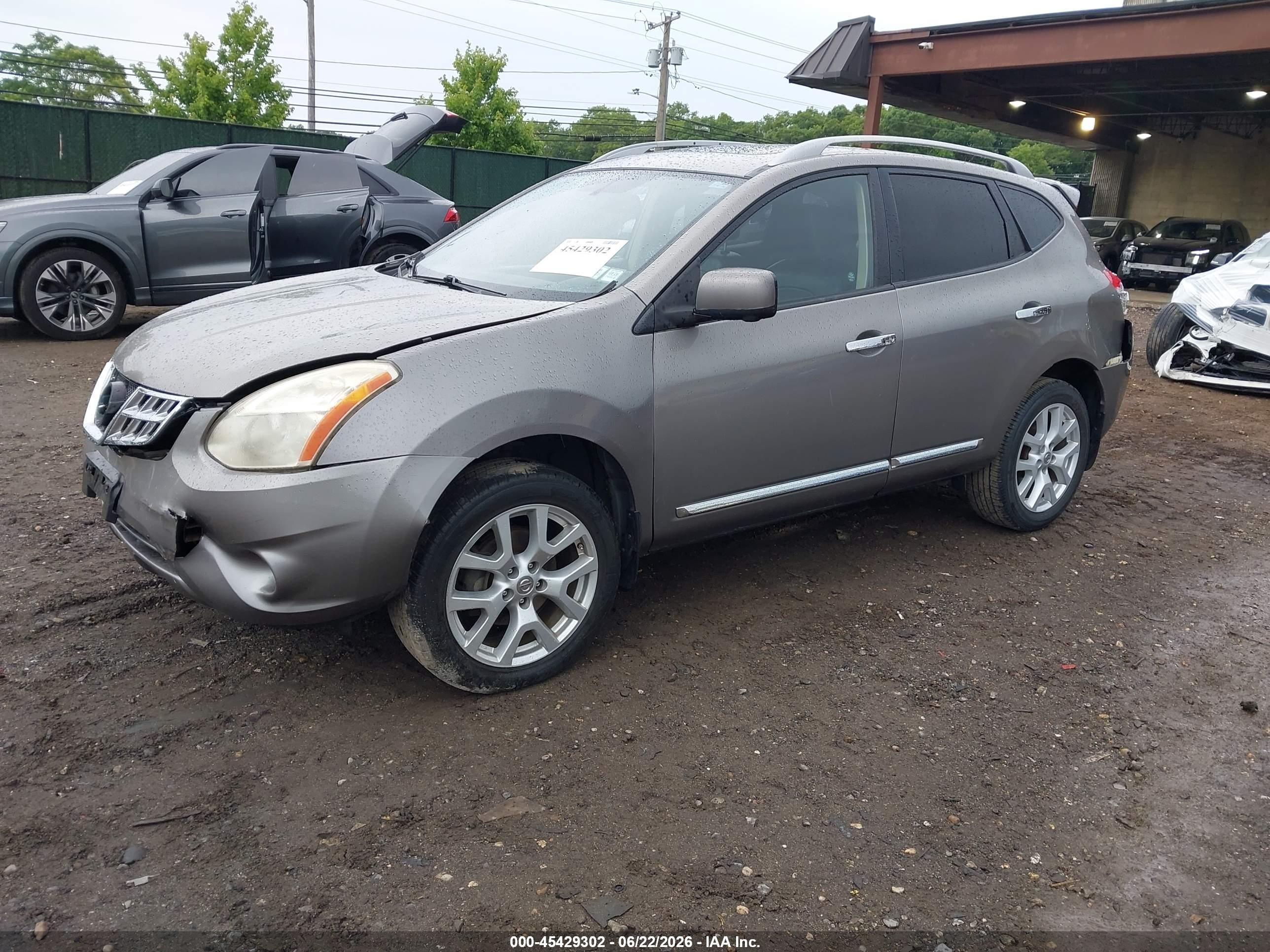 2012 Nissan Rogue Sv W/sl Pkg Brown vin: JN8AS5MV9CW396310