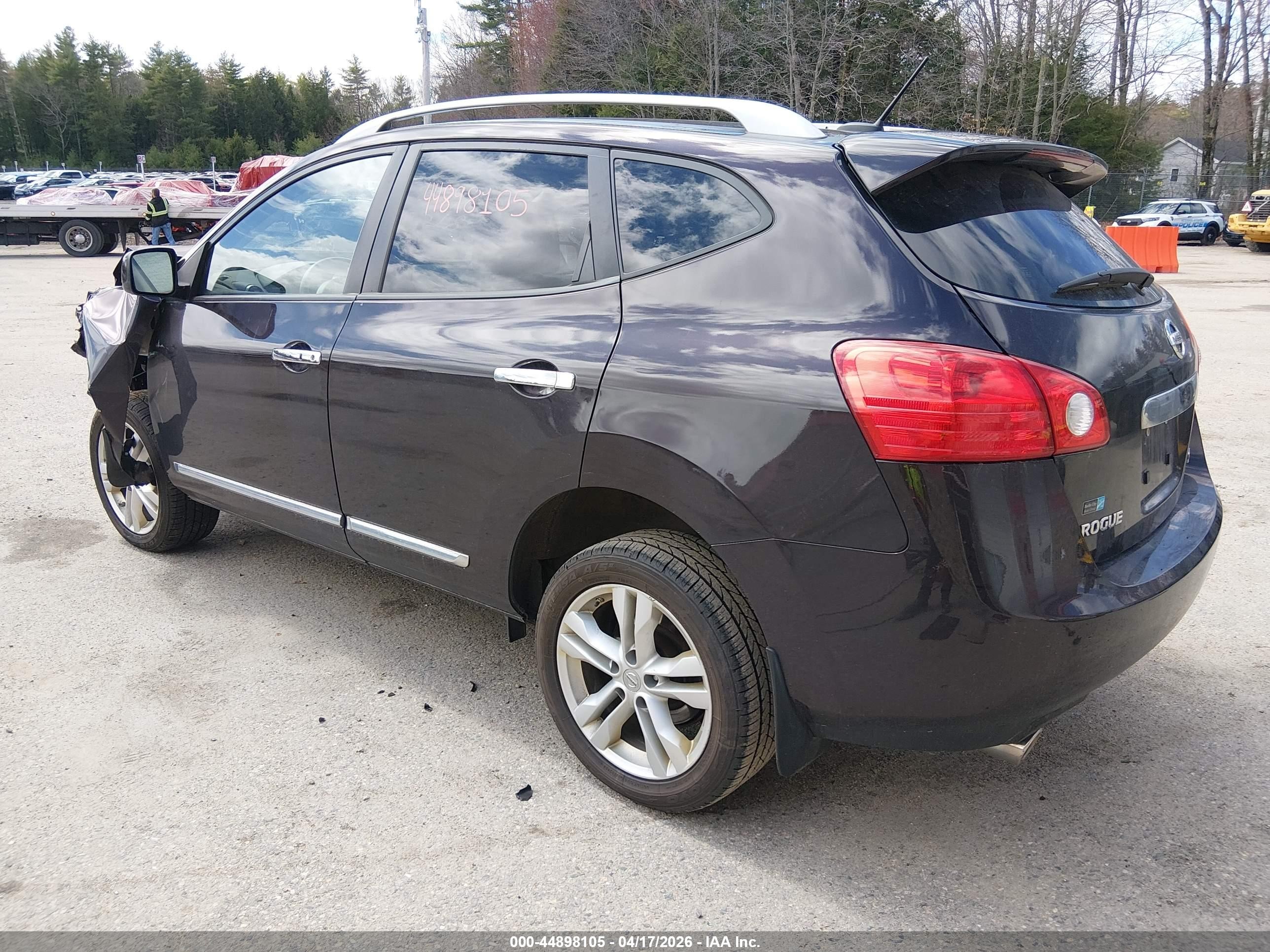 2012 Nissan Rogue Sv Черный vin: JN8AS5MV9CW403983