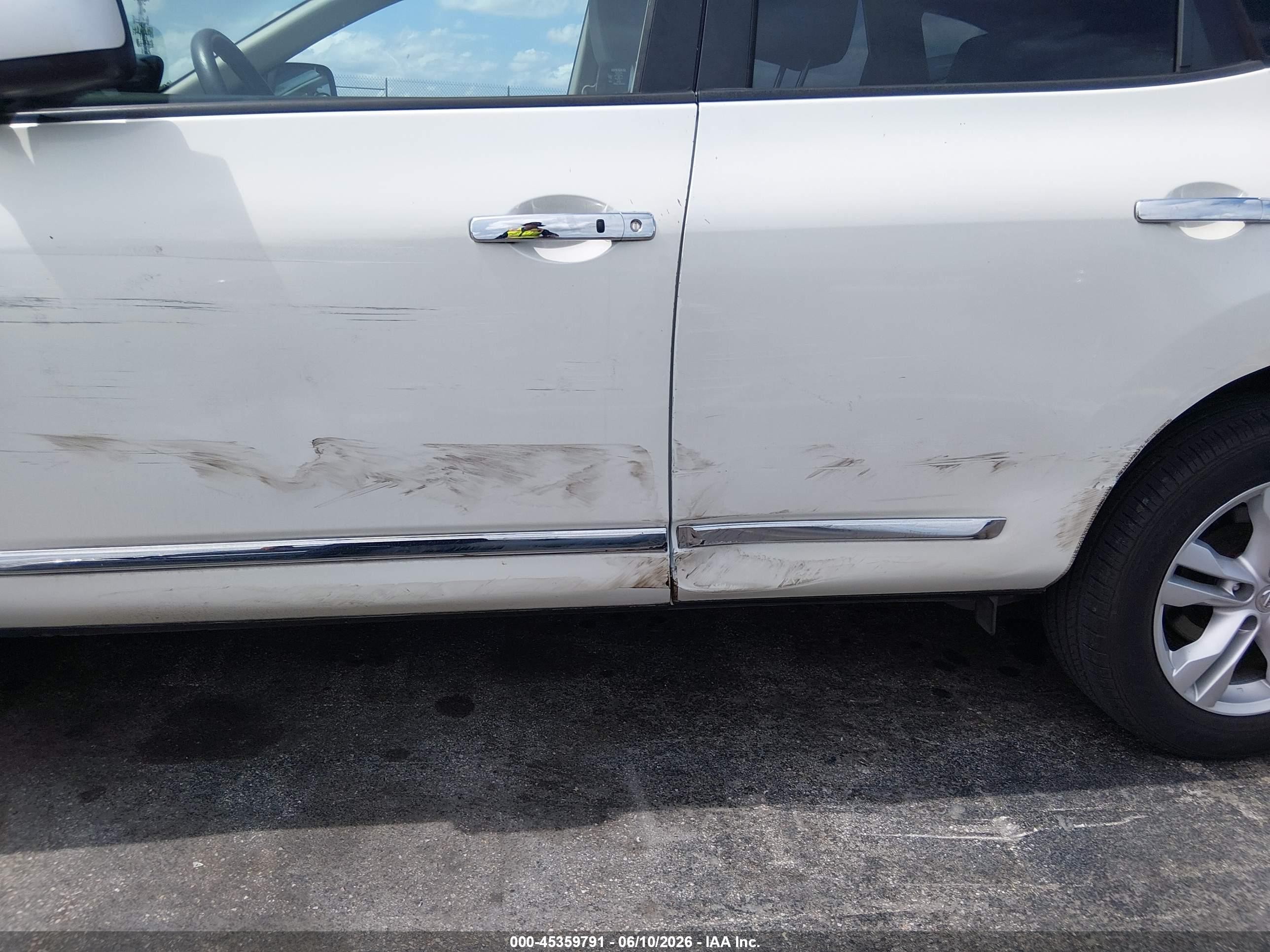 2012 Nissan Rogue Sv White vin: JN8AS5MV9CW409377