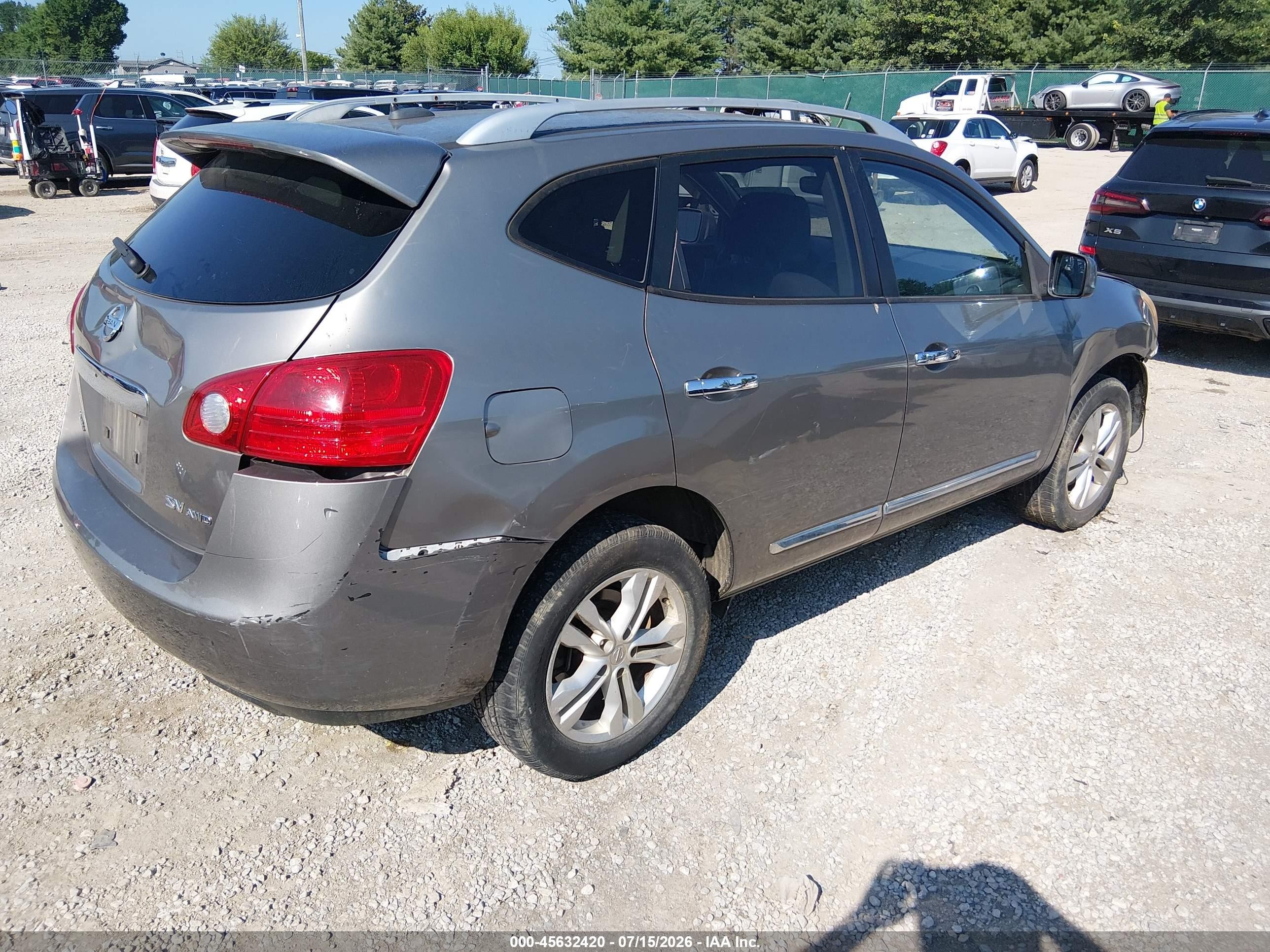 2012 Nissan Rogue Sv Silver vin: JN8AS5MV9CW417107
