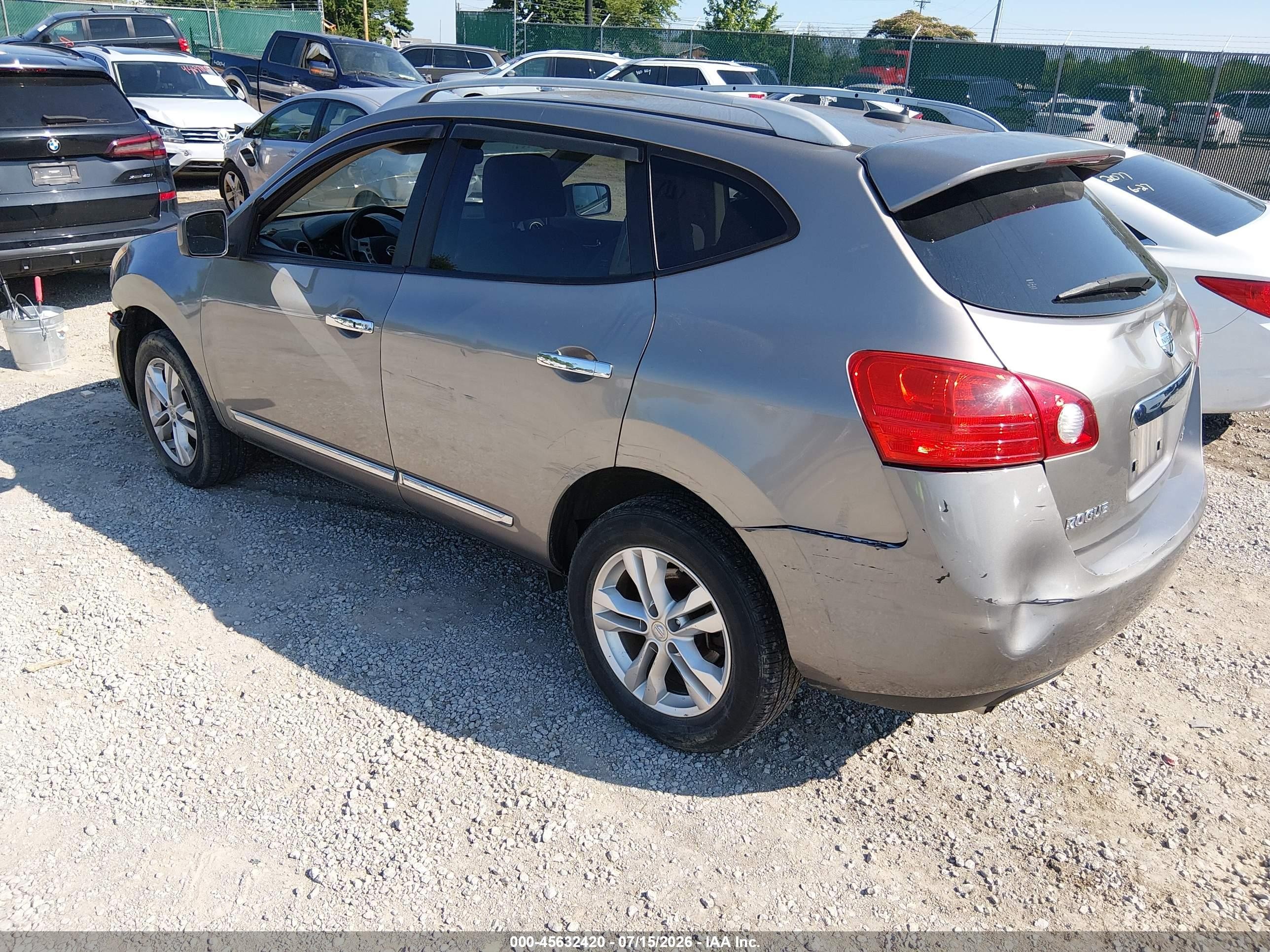2012 Nissan Rogue Sv Silver vin: JN8AS5MV9CW417107