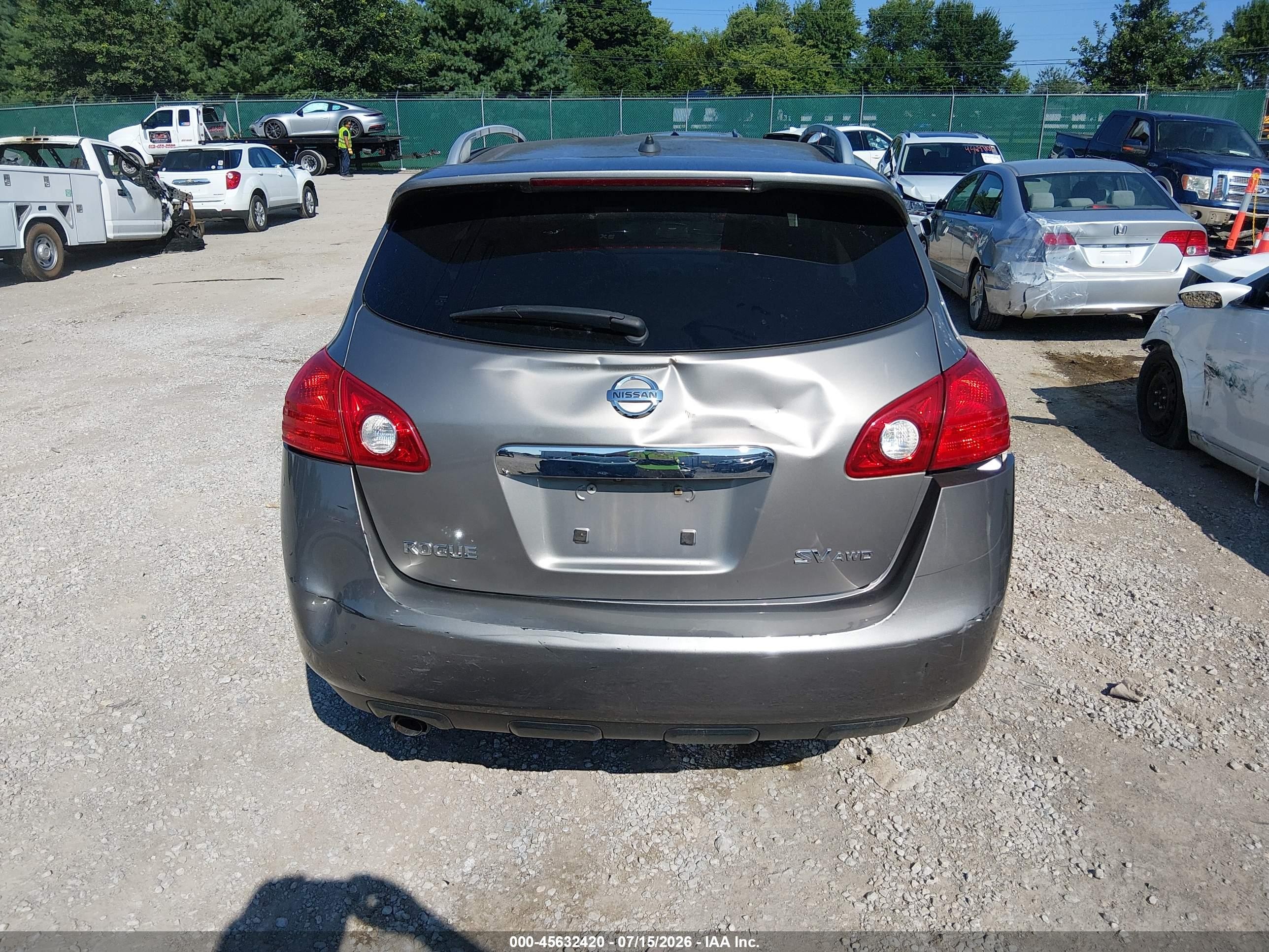 2012 Nissan Rogue Sv Silver vin: JN8AS5MV9CW417107
