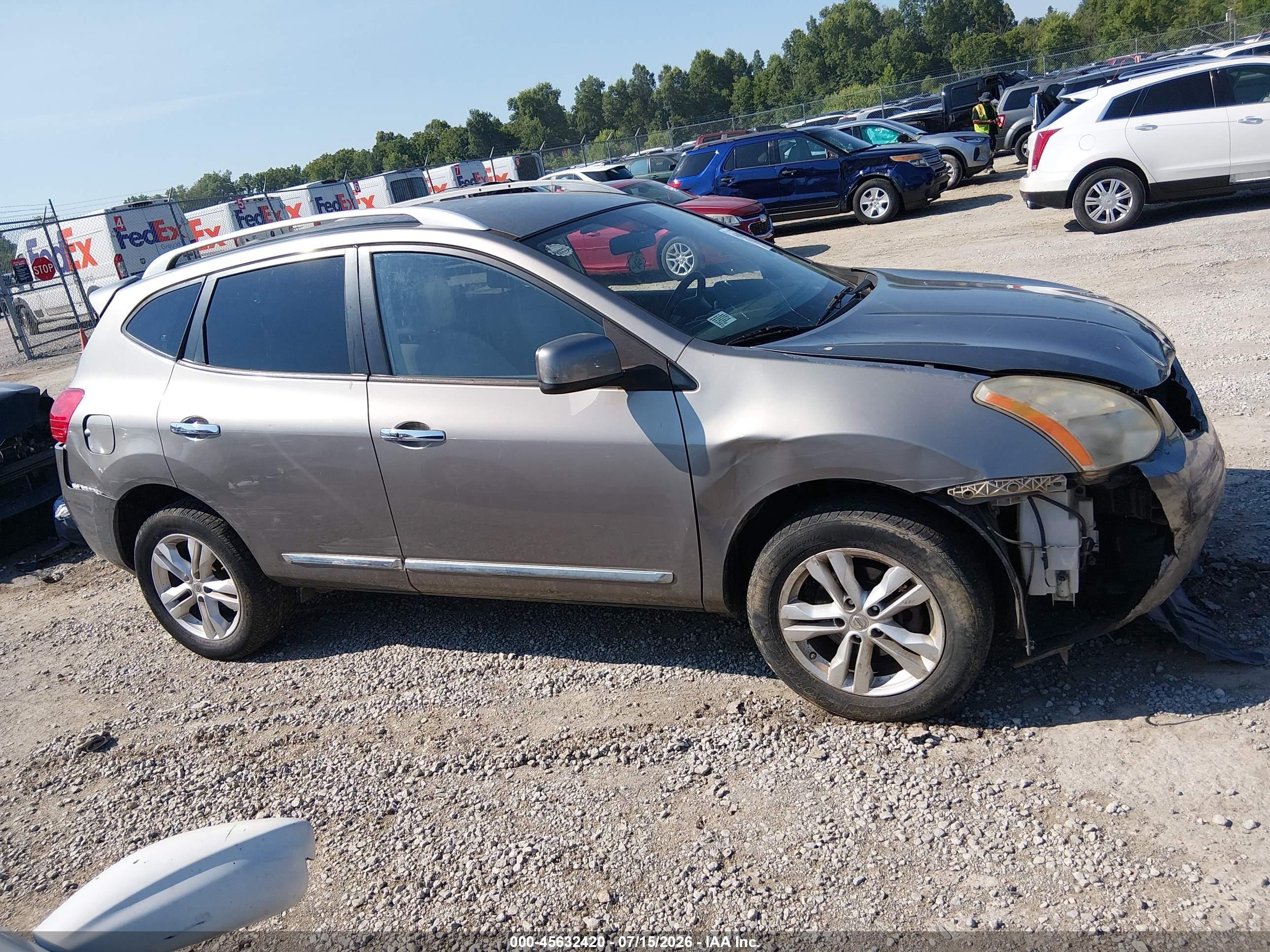 2012 Nissan Rogue Sv Silver vin: JN8AS5MV9CW417107