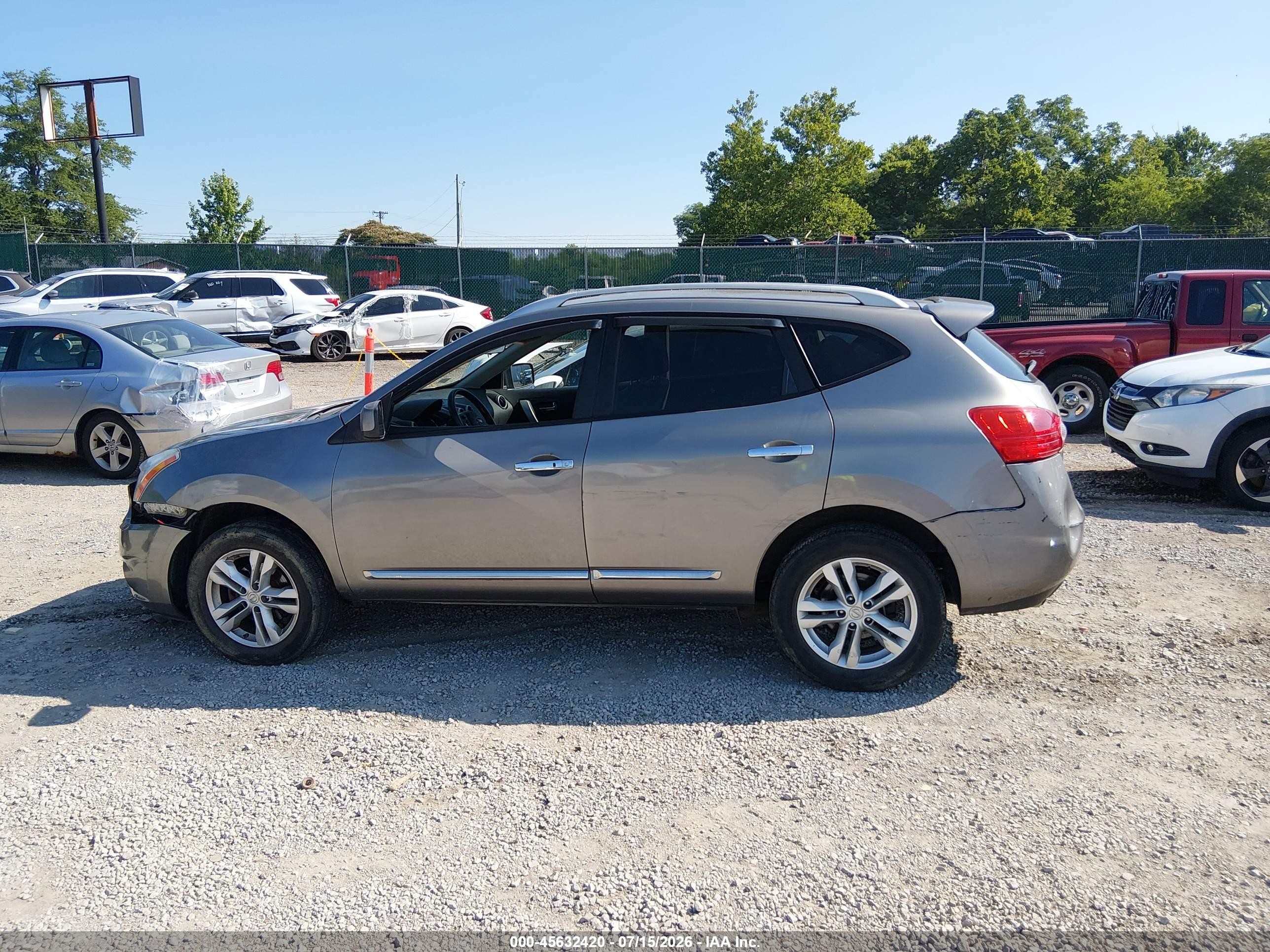 2012 Nissan Rogue Sv Silver vin: JN8AS5MV9CW417107