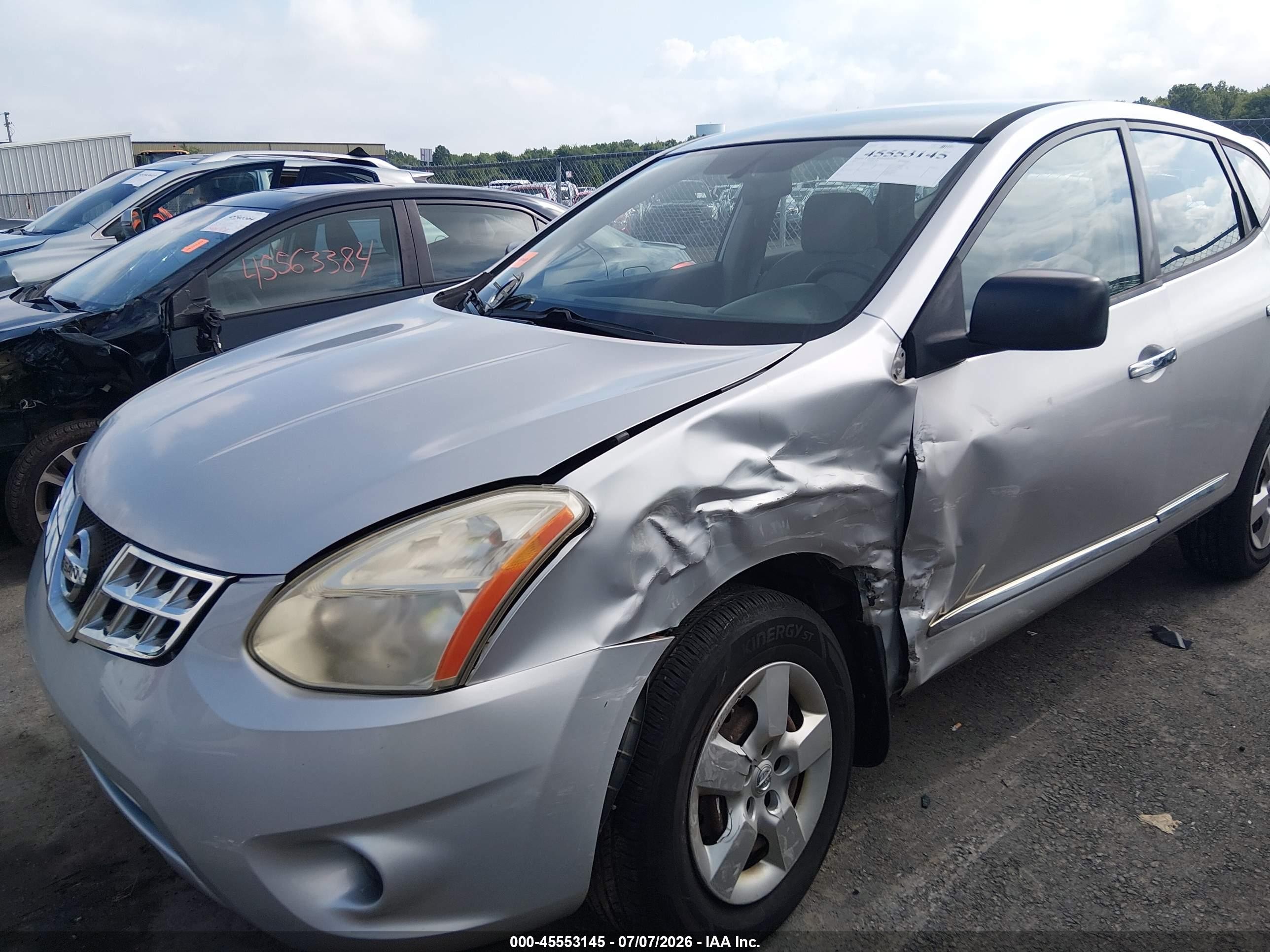 2012 Nissan Rogue S Silver vin: JN8AS5MV9CW700252