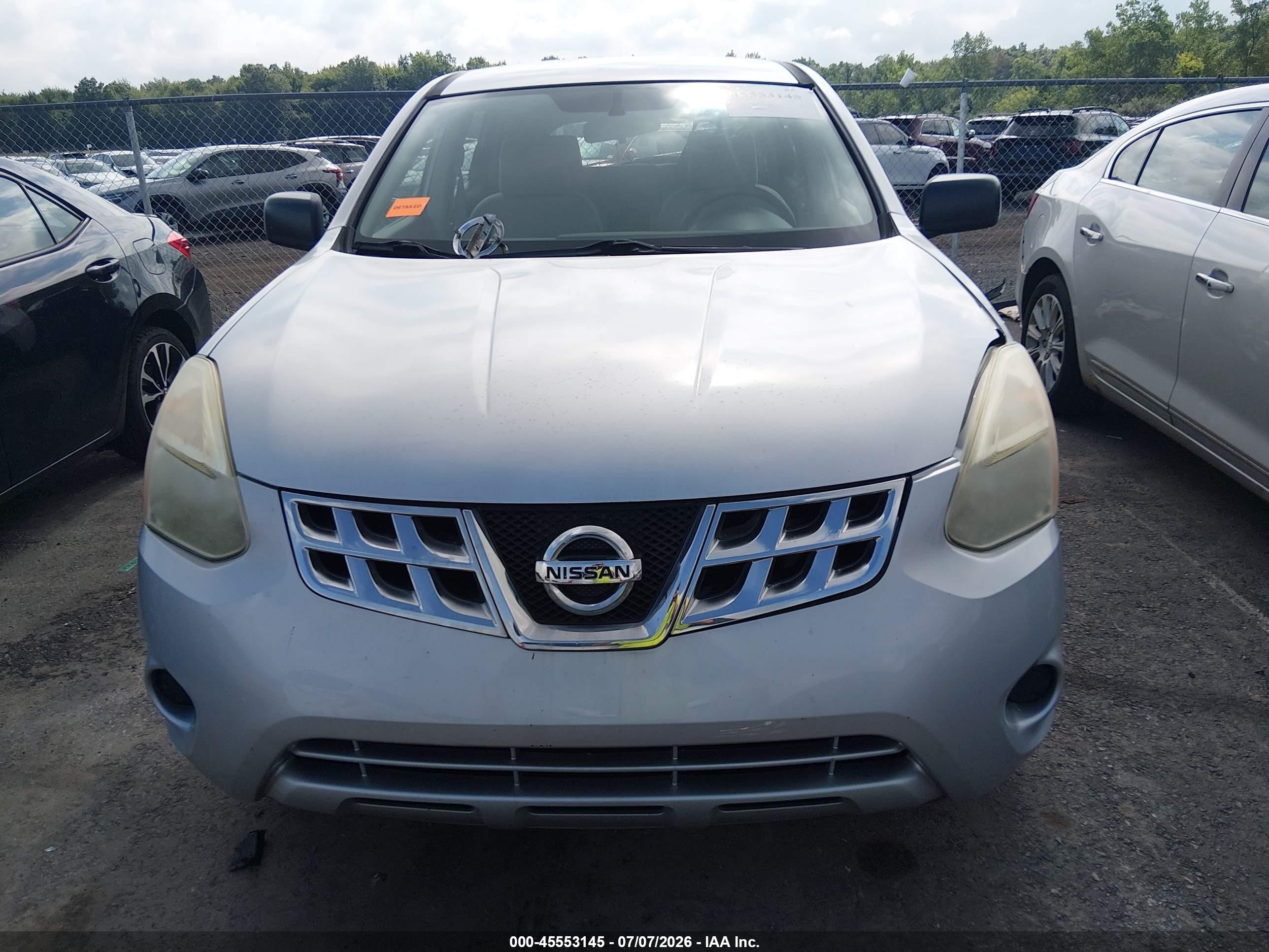 2012 Nissan Rogue S Silver vin: JN8AS5MV9CW700252