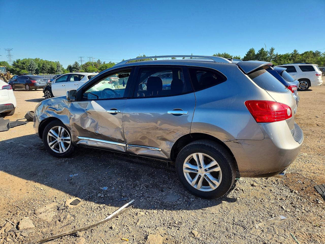 2012 Nissan Rogue S Gray vin: JN8AS5MV9CW701076