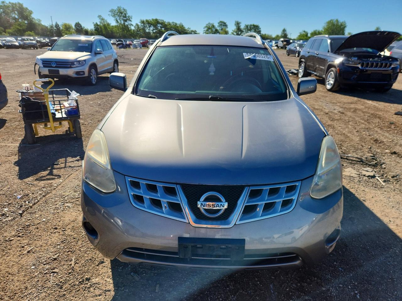 2012 Nissan Rogue S Gray vin: JN8AS5MV9CW701076