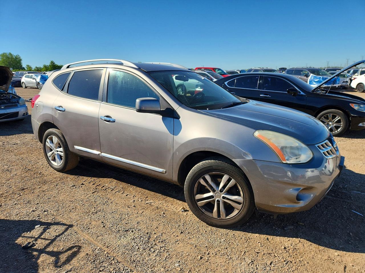 2012 Nissan Rogue S Gray vin: JN8AS5MV9CW701076
