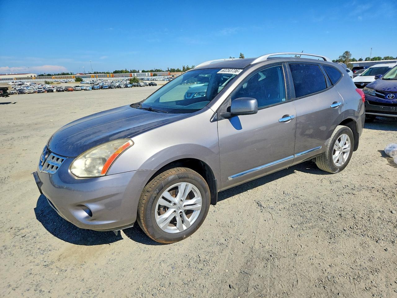 2012 Nissan Rogue S Silver vin: JN8AS5MV9CW706505