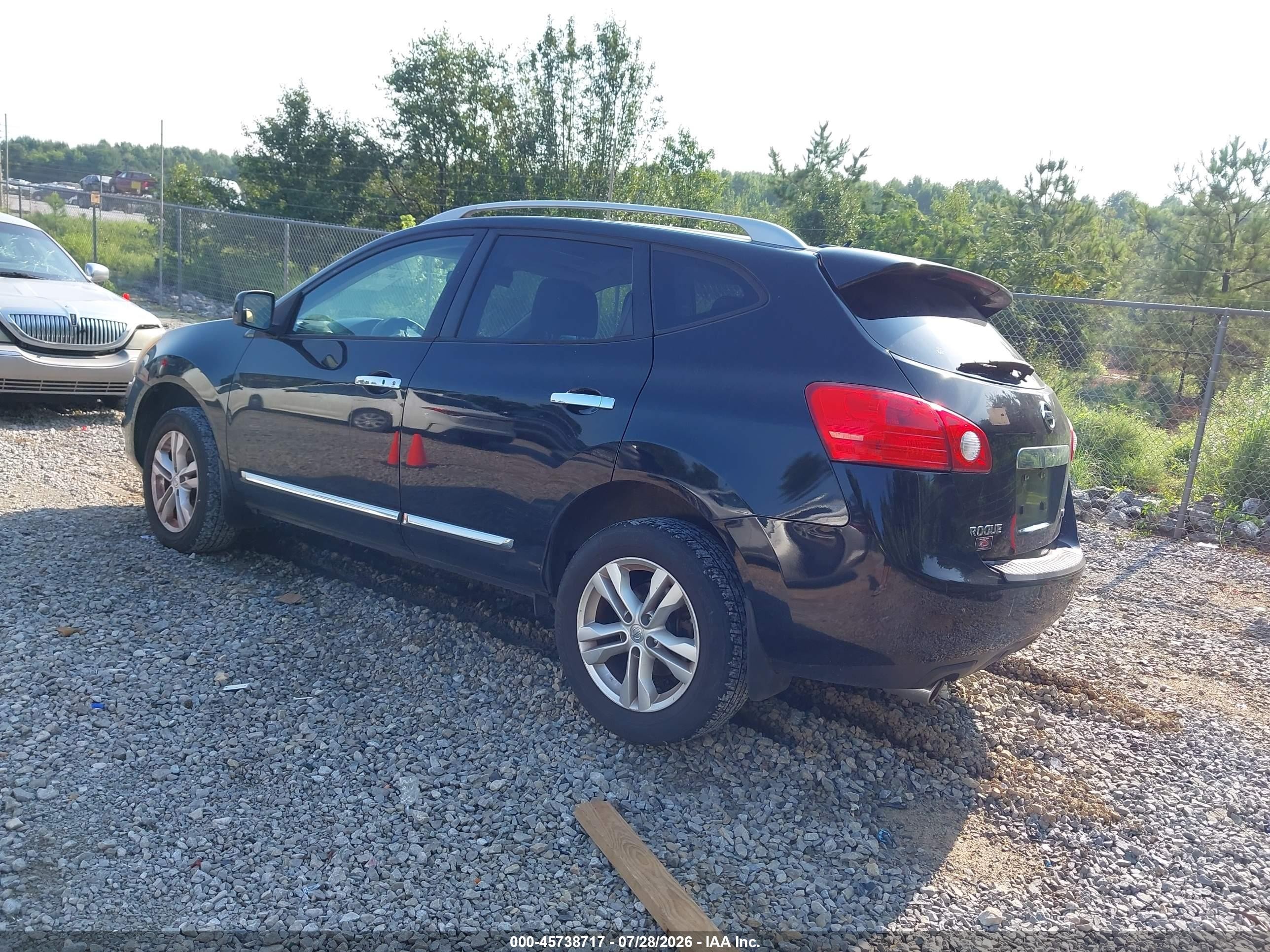 2012 Nissan Rogue Sv Black vin: JN8AS5MV9CW710313