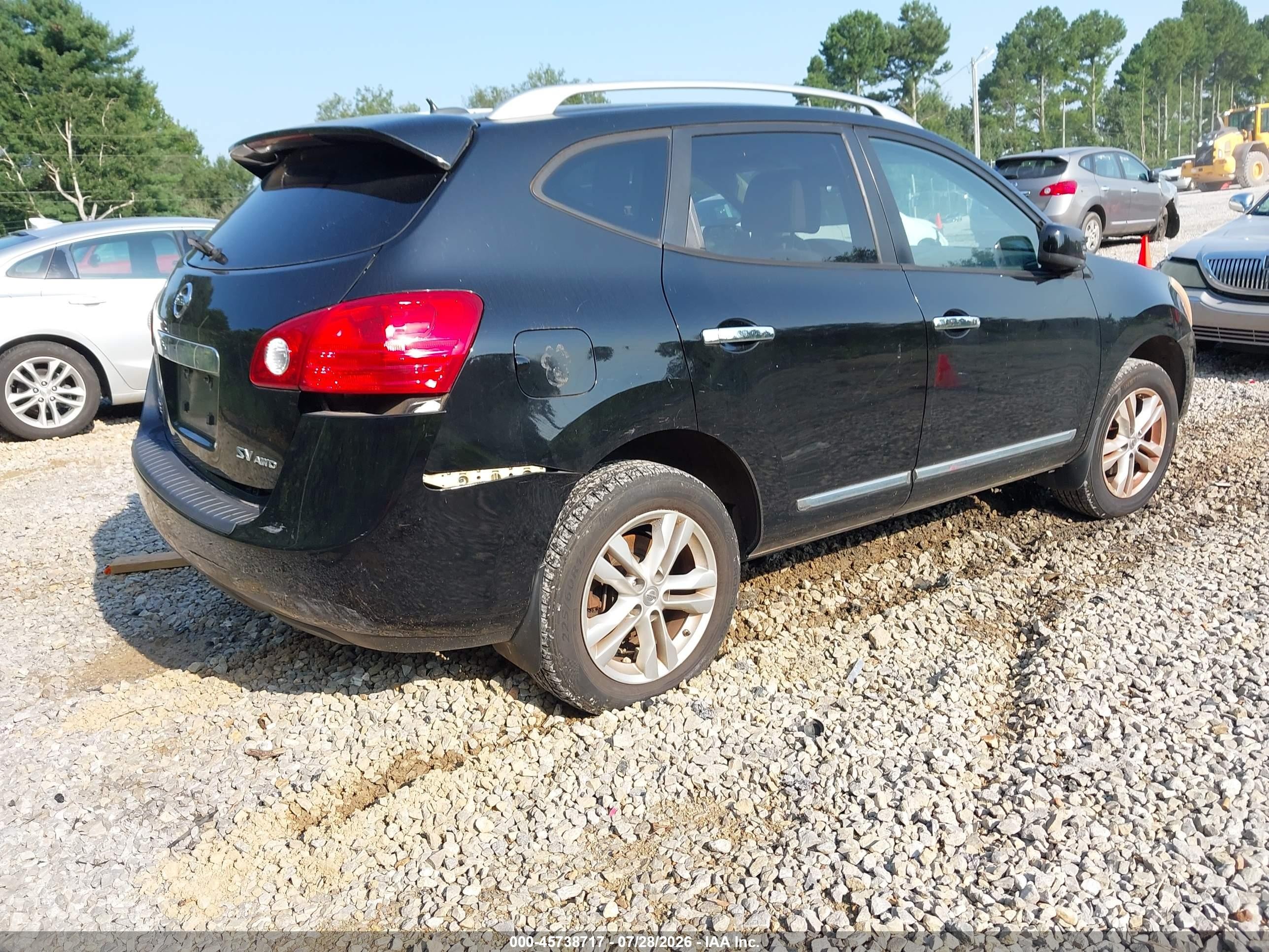 2012 Nissan Rogue Sv Black vin: JN8AS5MV9CW710313
