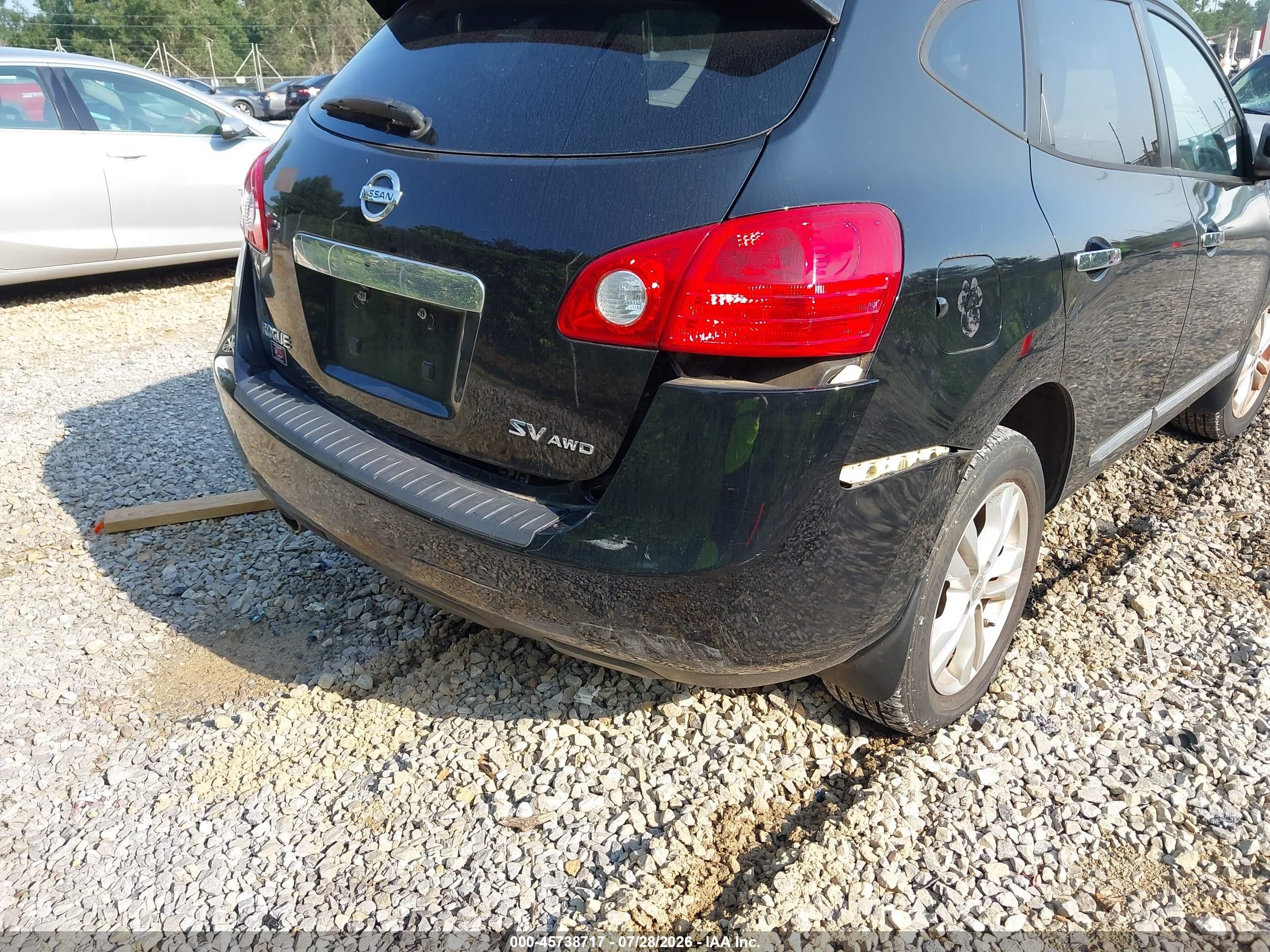 2012 Nissan Rogue Sv Black vin: JN8AS5MV9CW710313