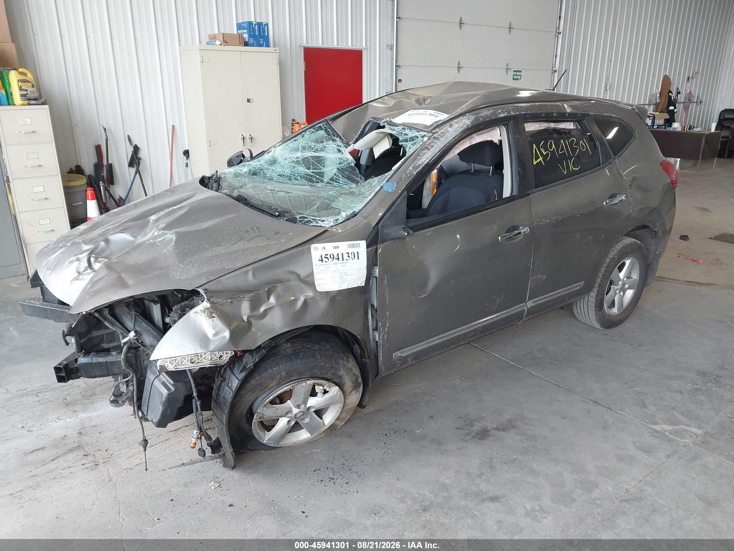 2012 Nissan Rogue S Gray vin: JN8AS5MV9CW711753