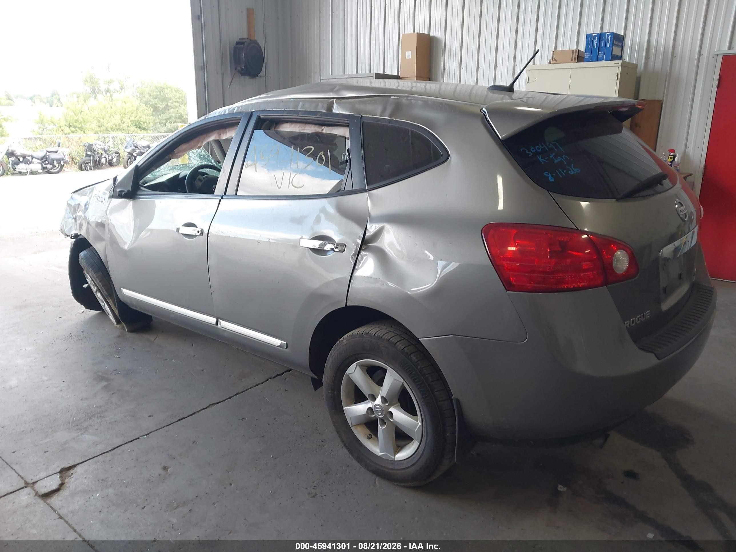 2012 Nissan Rogue S Gray vin: JN8AS5MV9CW711753