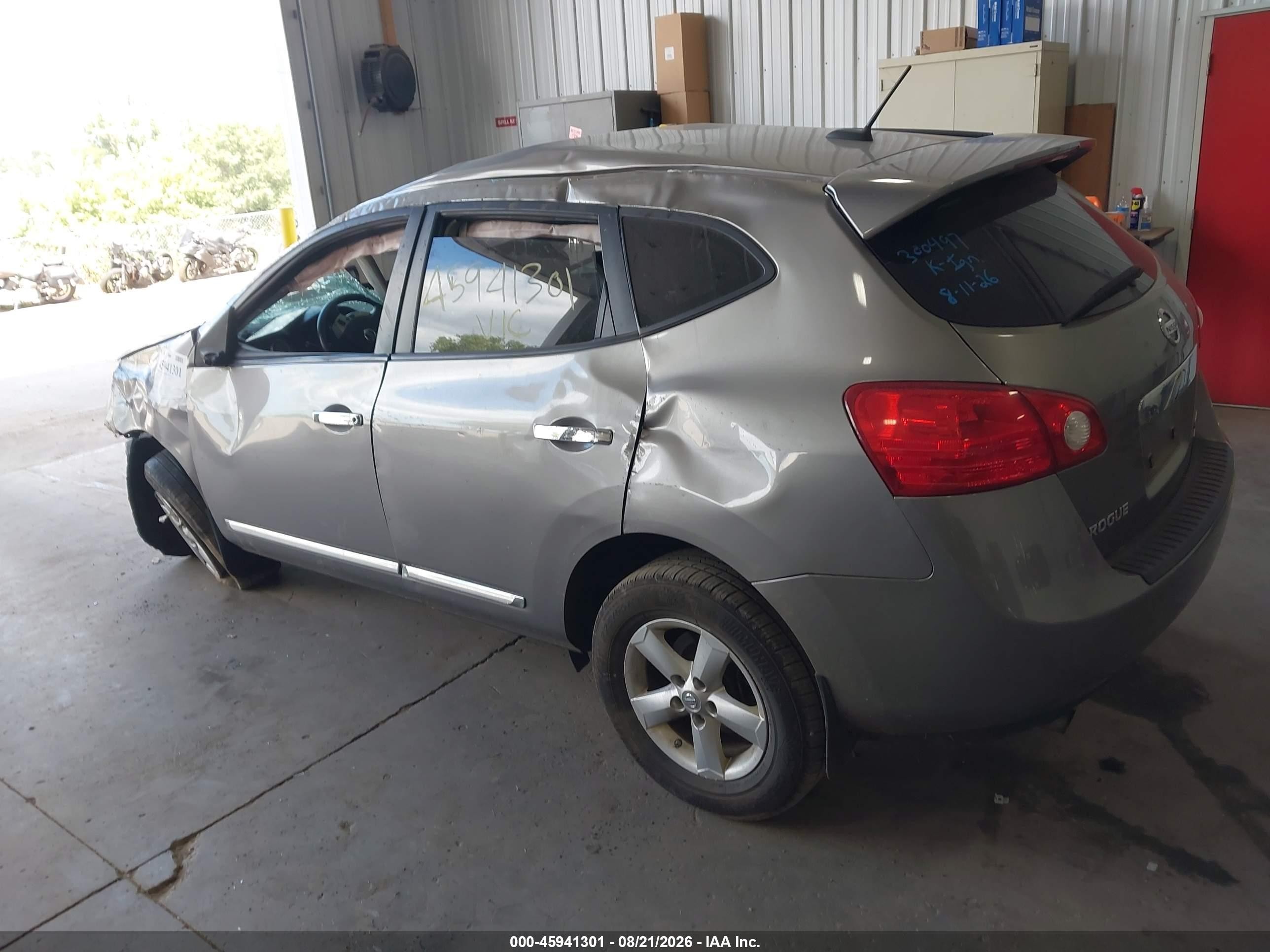 2012 Nissan Rogue S Gray vin: JN8AS5MV9CW711753