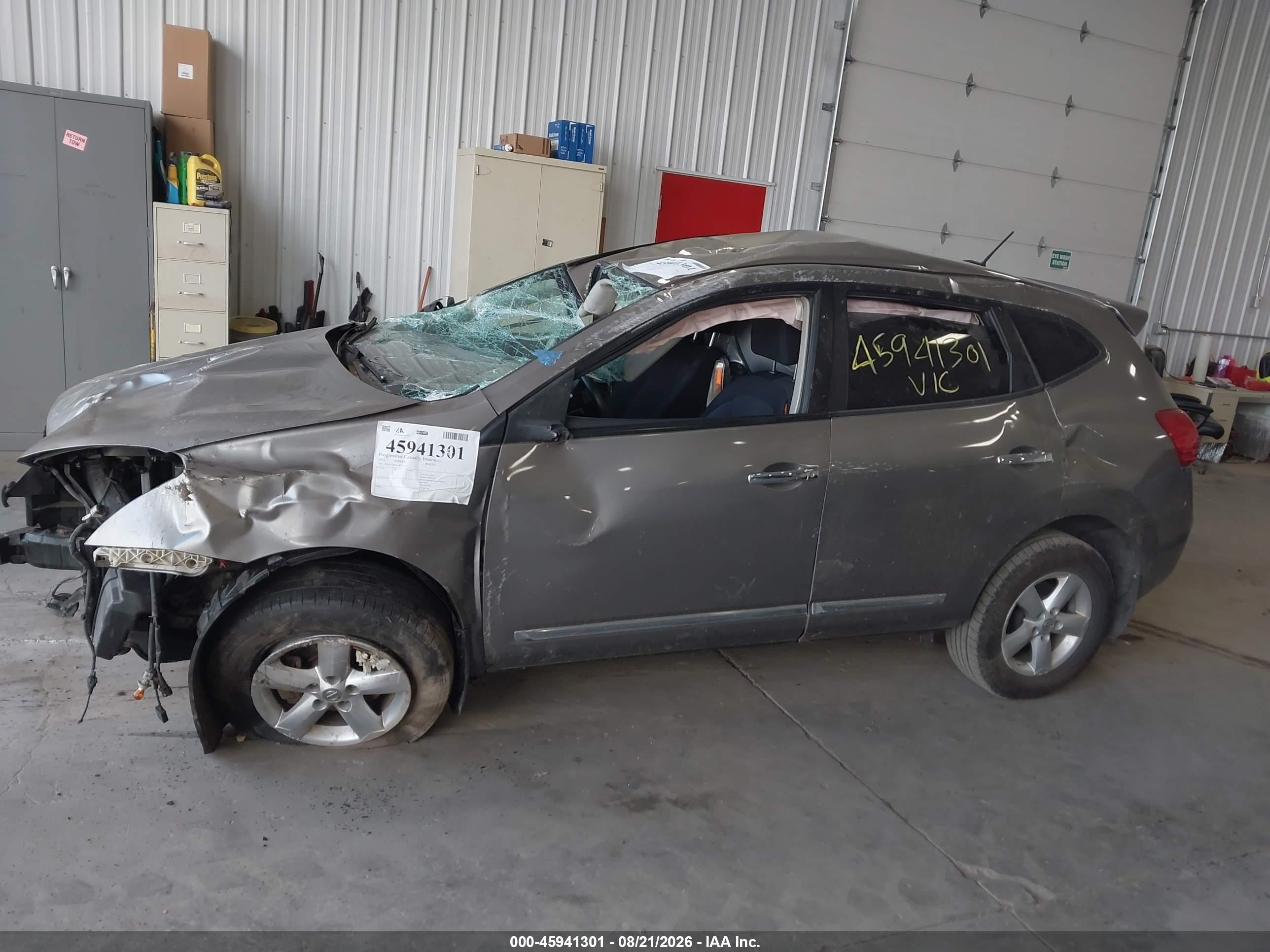 2012 Nissan Rogue S Gray vin: JN8AS5MV9CW711753