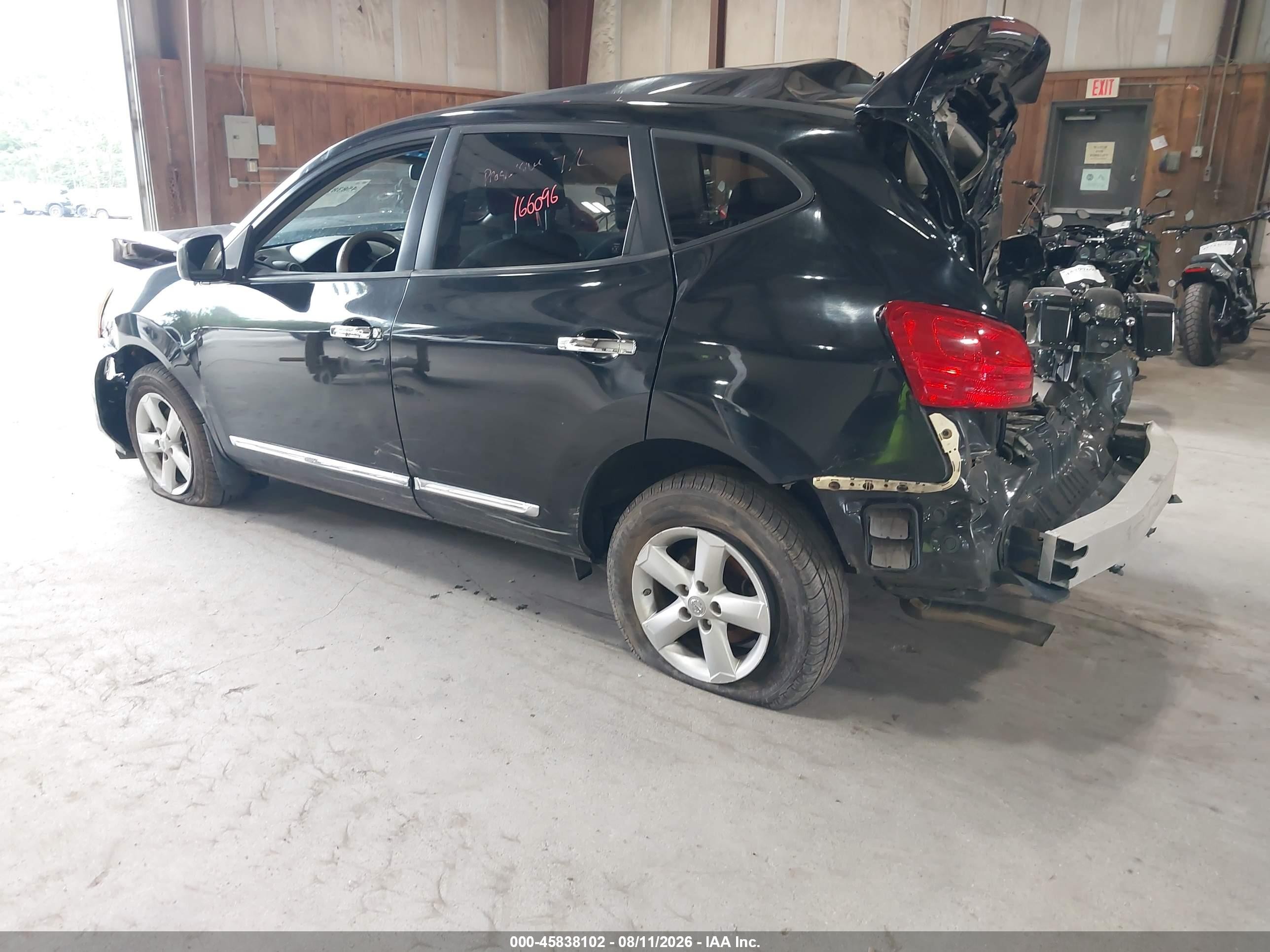2012 Nissan Rogue S Black vin: JN8AS5MV9CW718427